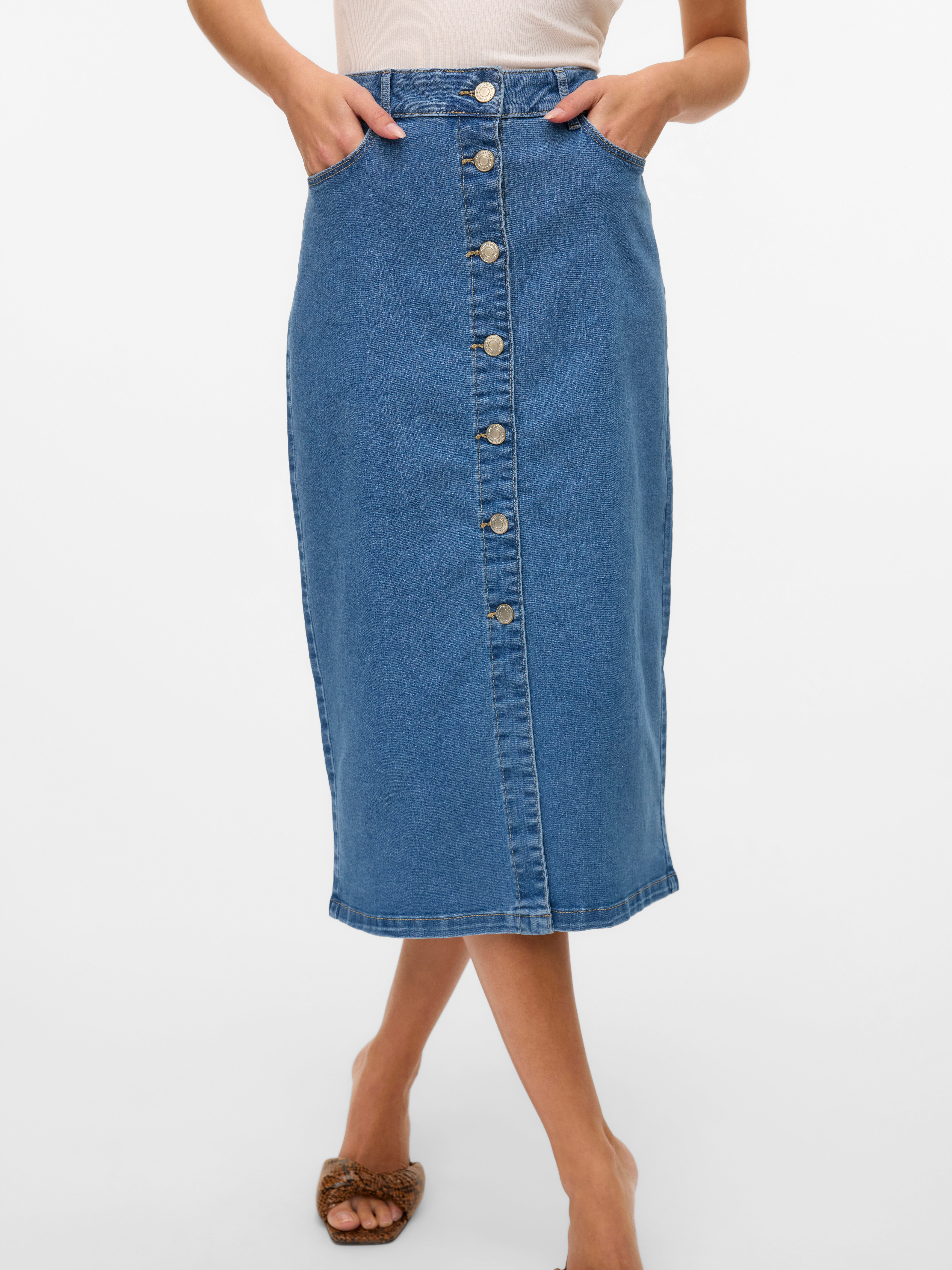 VERO MODA® VMNATTY Mid waist Midi skirt