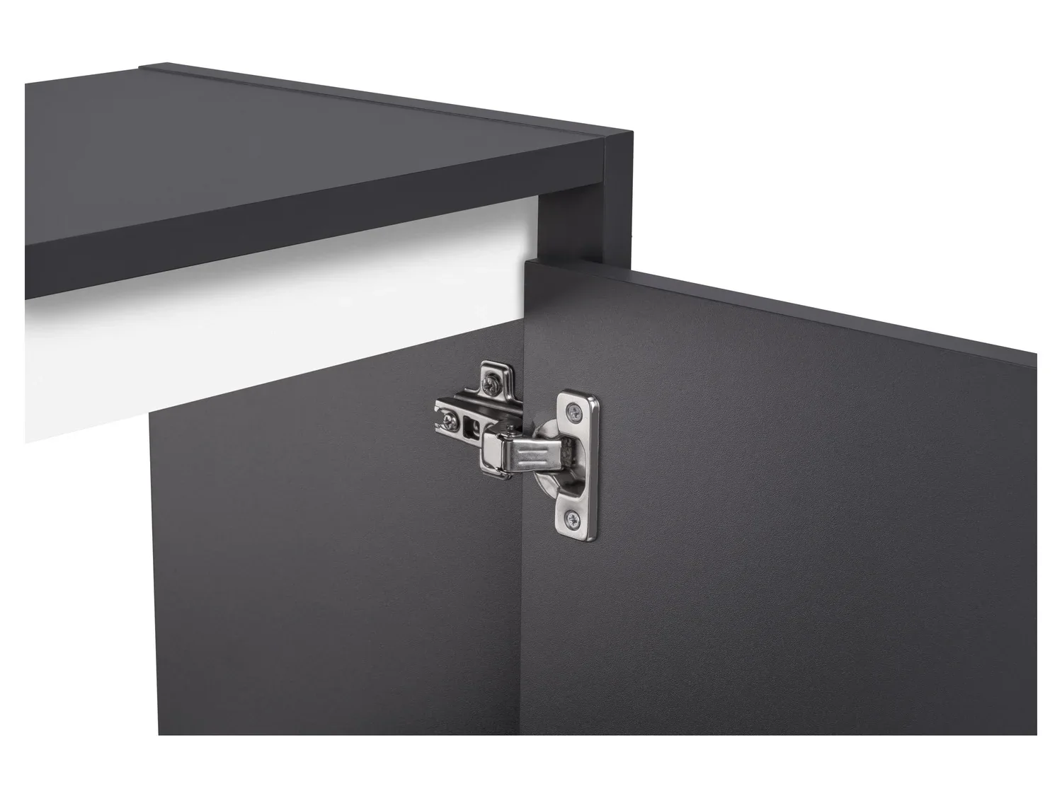 LIVARNO home Meuble sous-vasque Oslo, 60 x 55 x 28 cm, anthracite