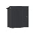 Outdoor Storage Shed, 8'x6' Galvanized Metal Steel Weather Resistant Garden Shed for Bike, Garbage Can, Lawnmower, Tool Storage Shed W/Lock, for Backyard Patio Lawn, Black
