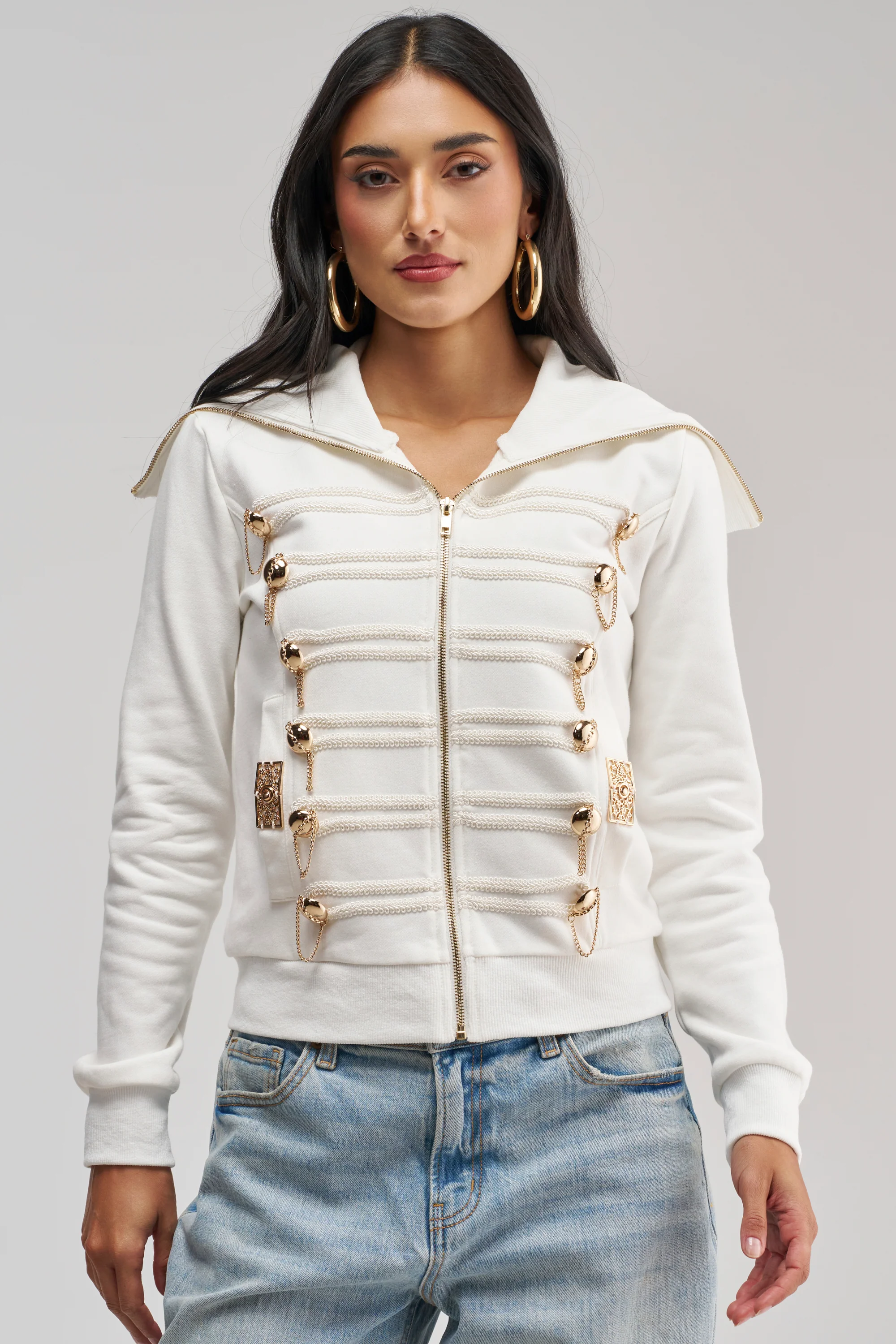 OUT OF YOUR LEAGUE EMBELLISHED SWEATSHIRT - Akira Store