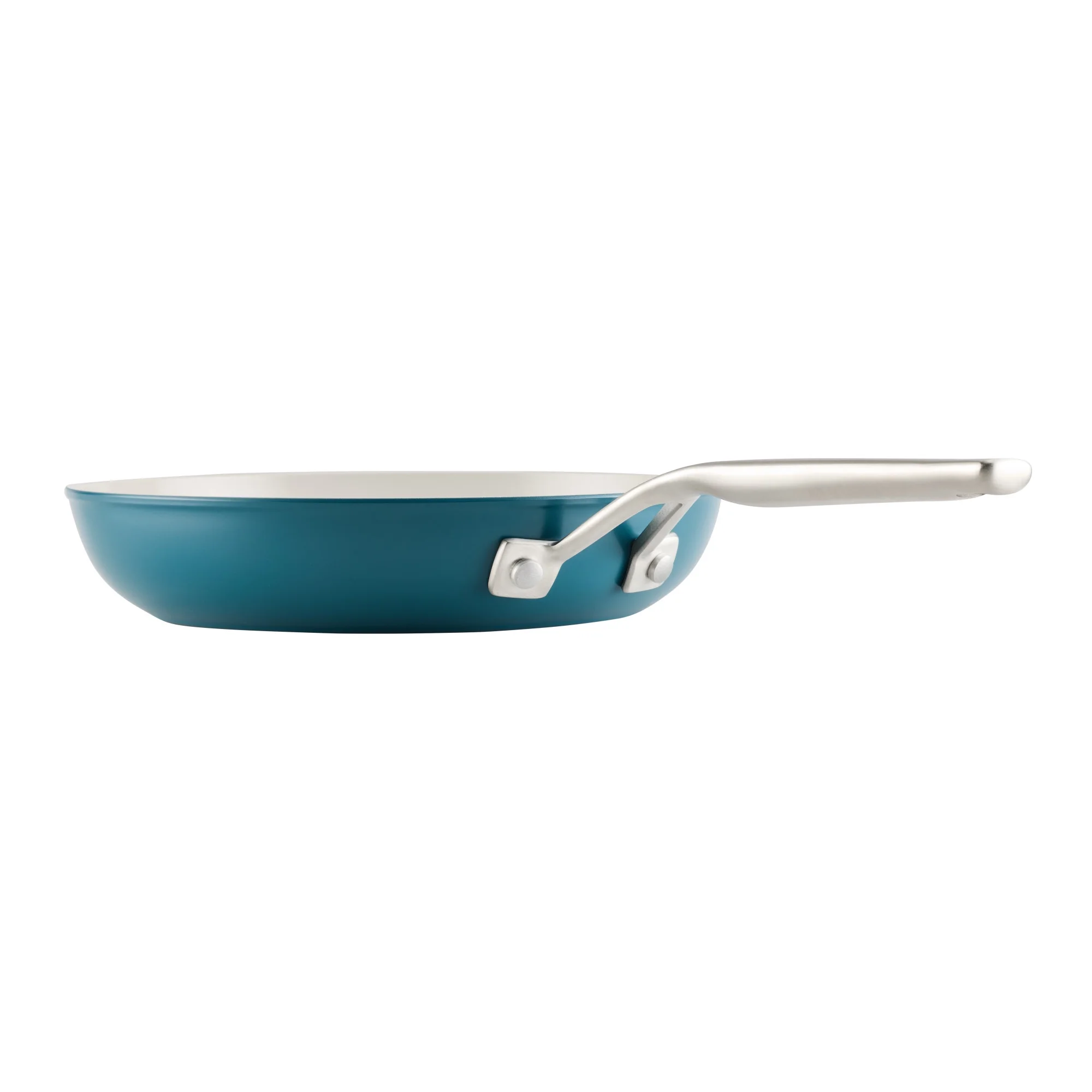 Kitchenaid Hard - Anodized 10 Pcs Ceramic Induction Cookware Set, Dishwasher Safe and Oven Safe to 500F, Agave Blue