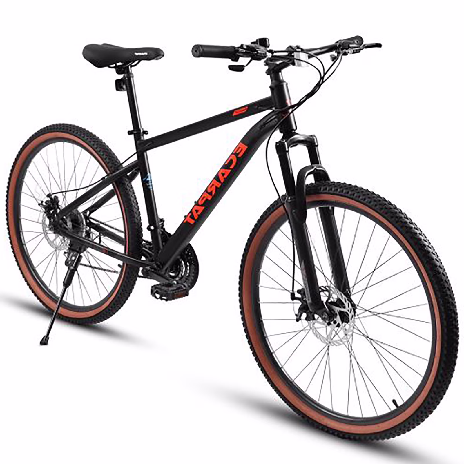 27.5 inch Mountain Bike for Adults, 21 Speed, Disc Brakes, High Carbon Steel Frame, Mountain Bike for Adlut Commuting and Outdoor Exploration, Black