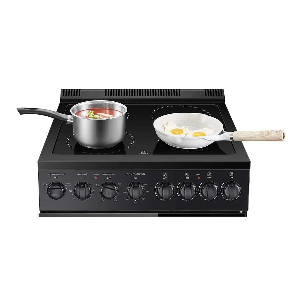 24 in 2.9 CU ft Freestanding Electric Range with Rotisserie and True Convection Oven and Timer - Image 2