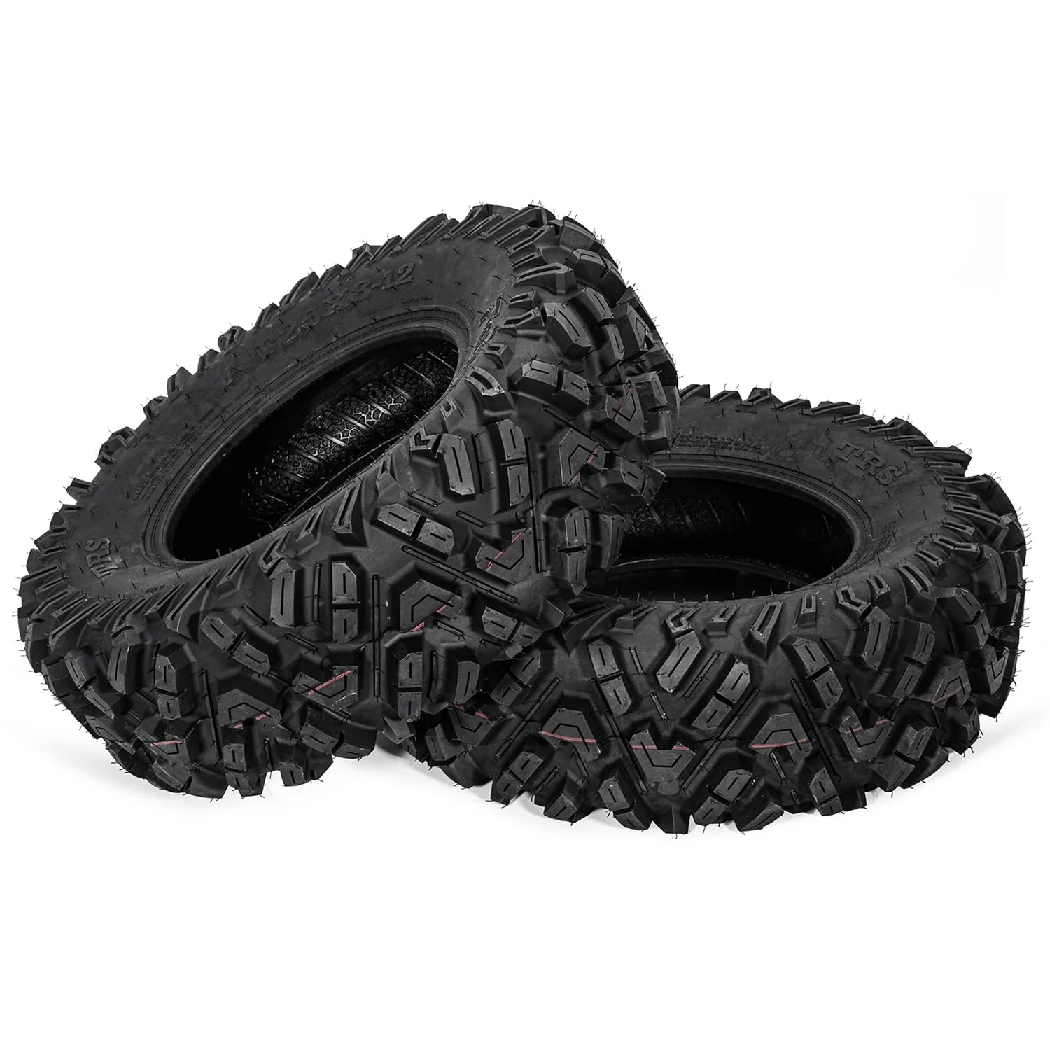 FORERUNNER 25x8-12 ATV Tires,All Terrain TRS (Pack of 2, Tubeless)