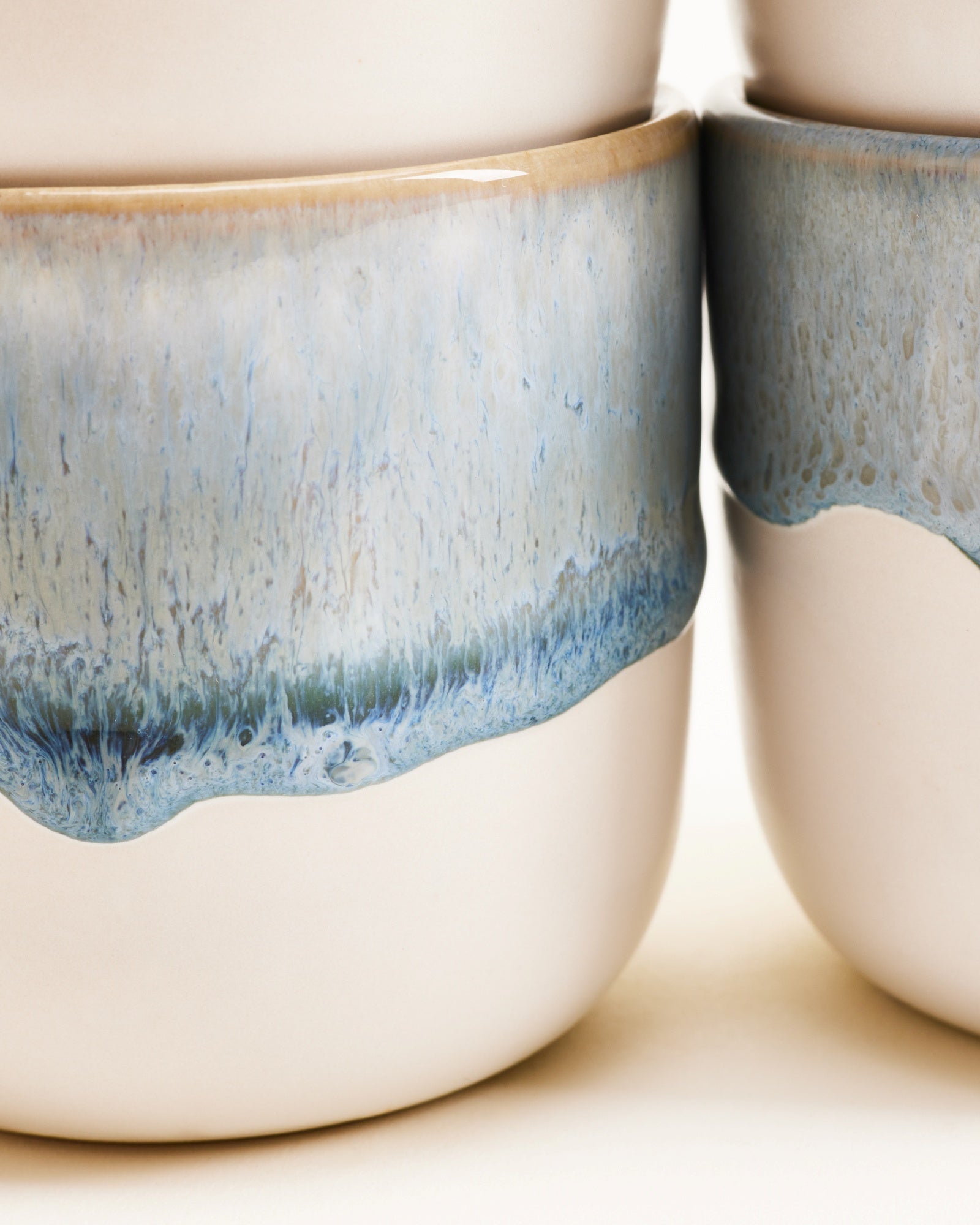 COIMBRA - SMALL CUP GRAY-BLUE SET OF 4