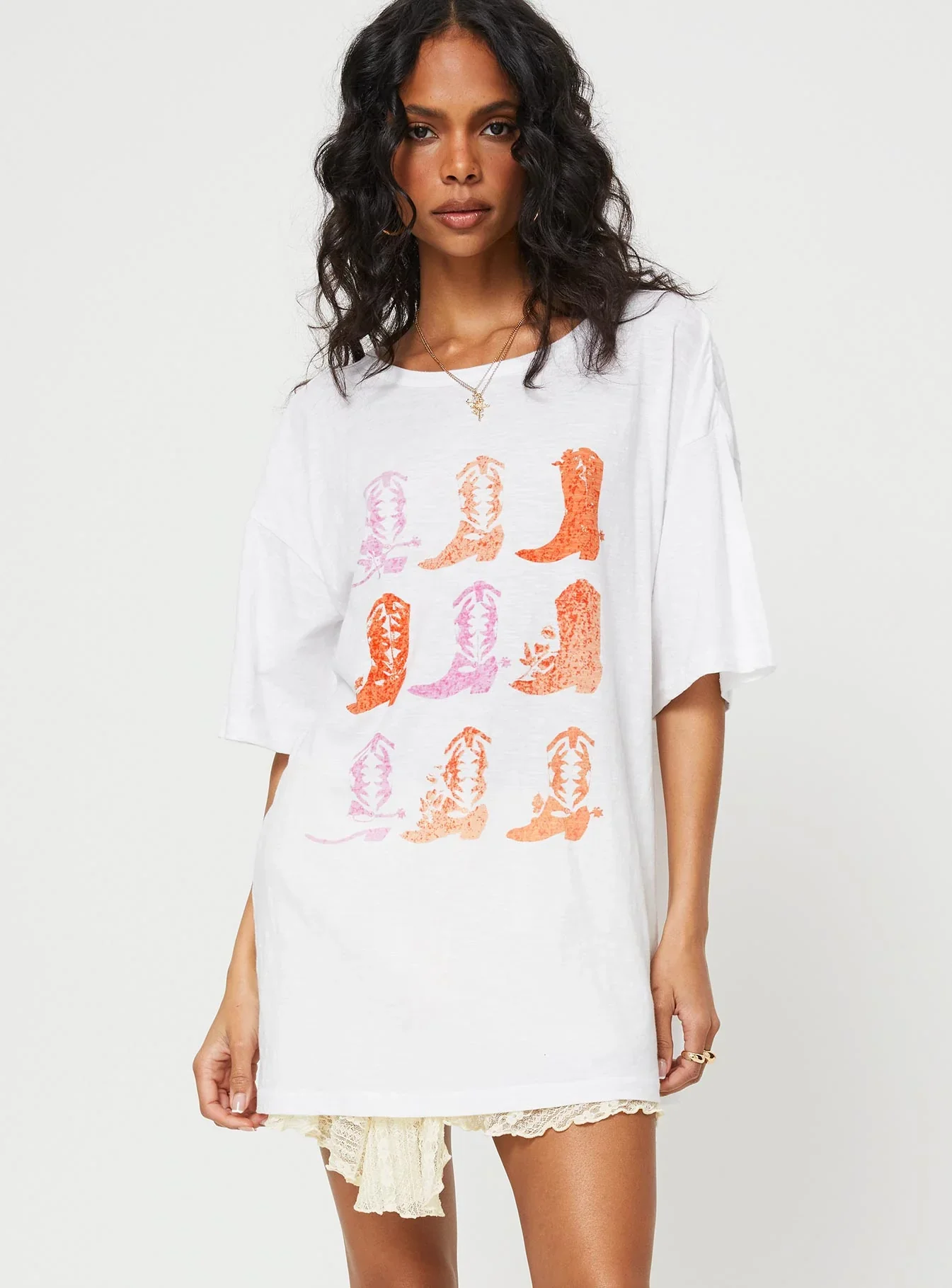 Chambre Oversized Graphic Tee White