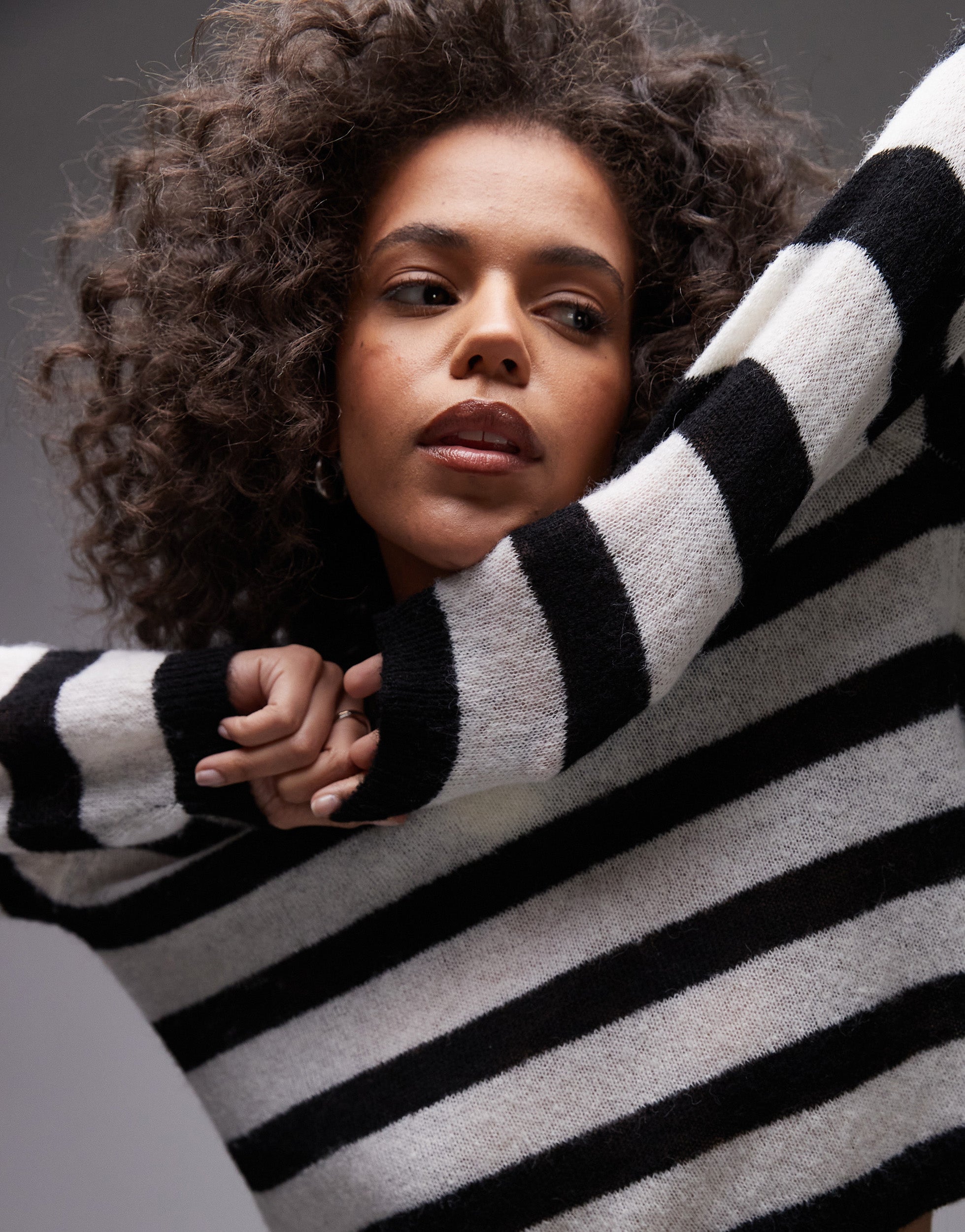 VERO MODA® Topshop knitted light weight stripe polo