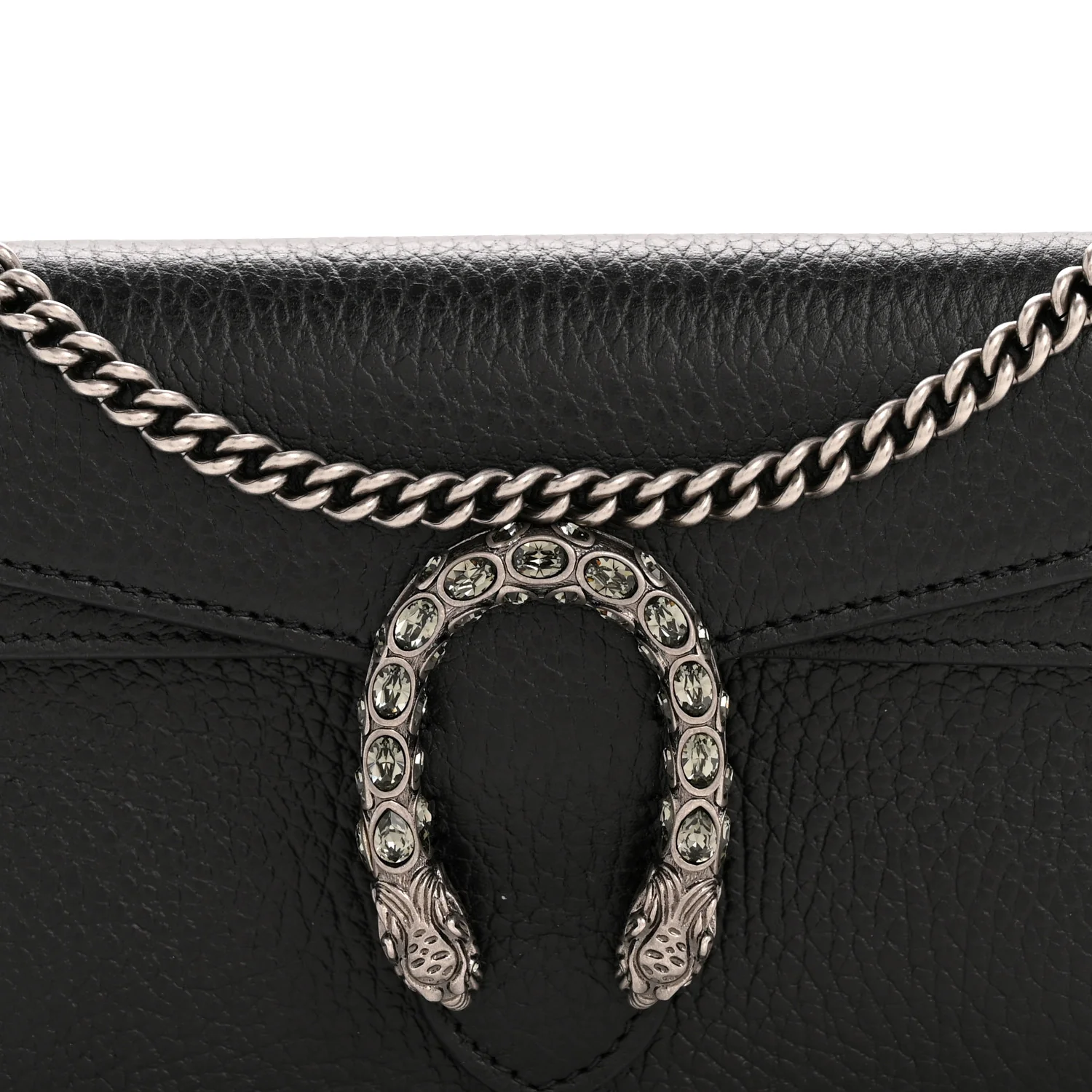 Calfskin Super Mini Dionysus Shoulder Bag Black