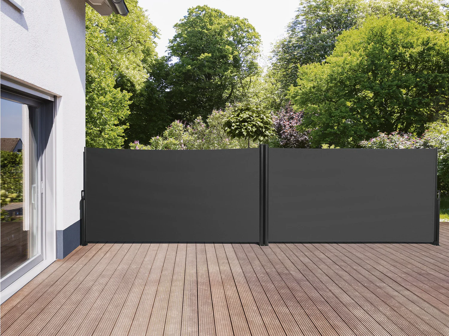 LIVARNO home Store latral double, 600 x 160 cm, anthracite