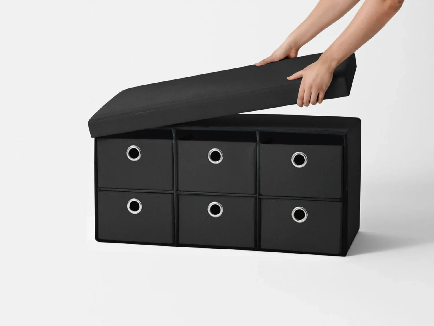 LIVARNO home Banc-coffre de rangement, avec 6 tiroirs