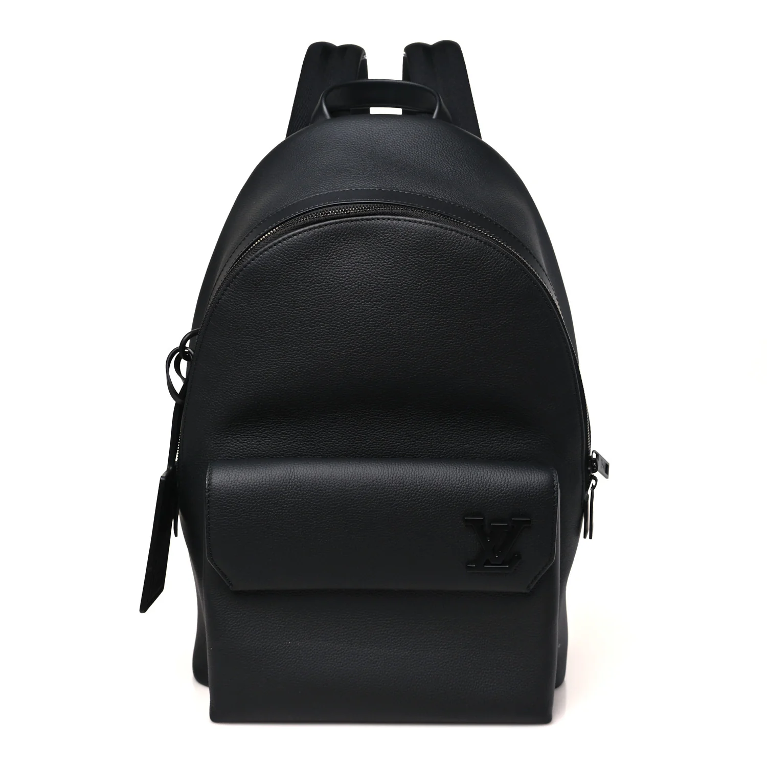 Grained Calfskin Aerogram Takeoff Backpack Black