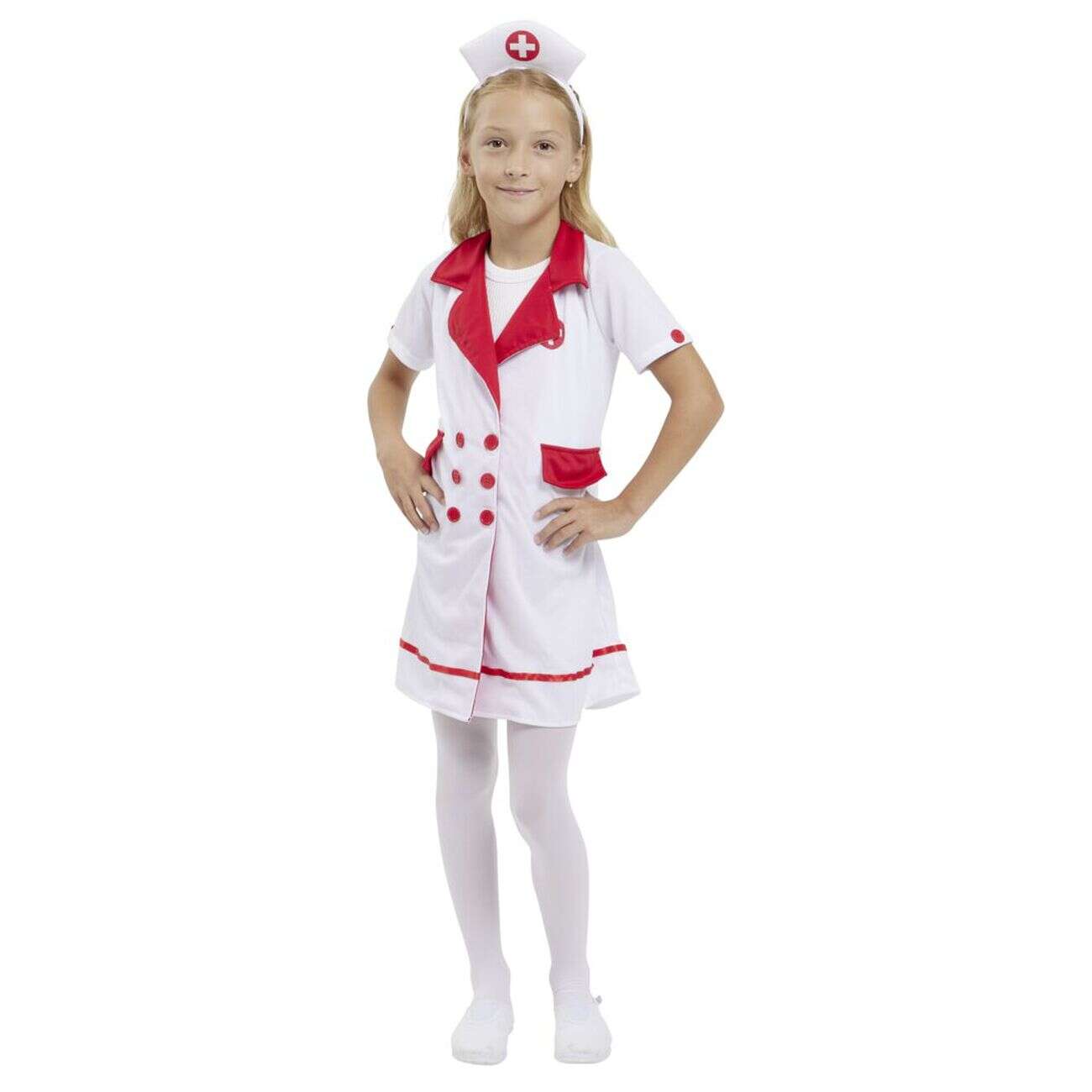 Déguisement enfant infirmière robe et serre-tête 7/10ans