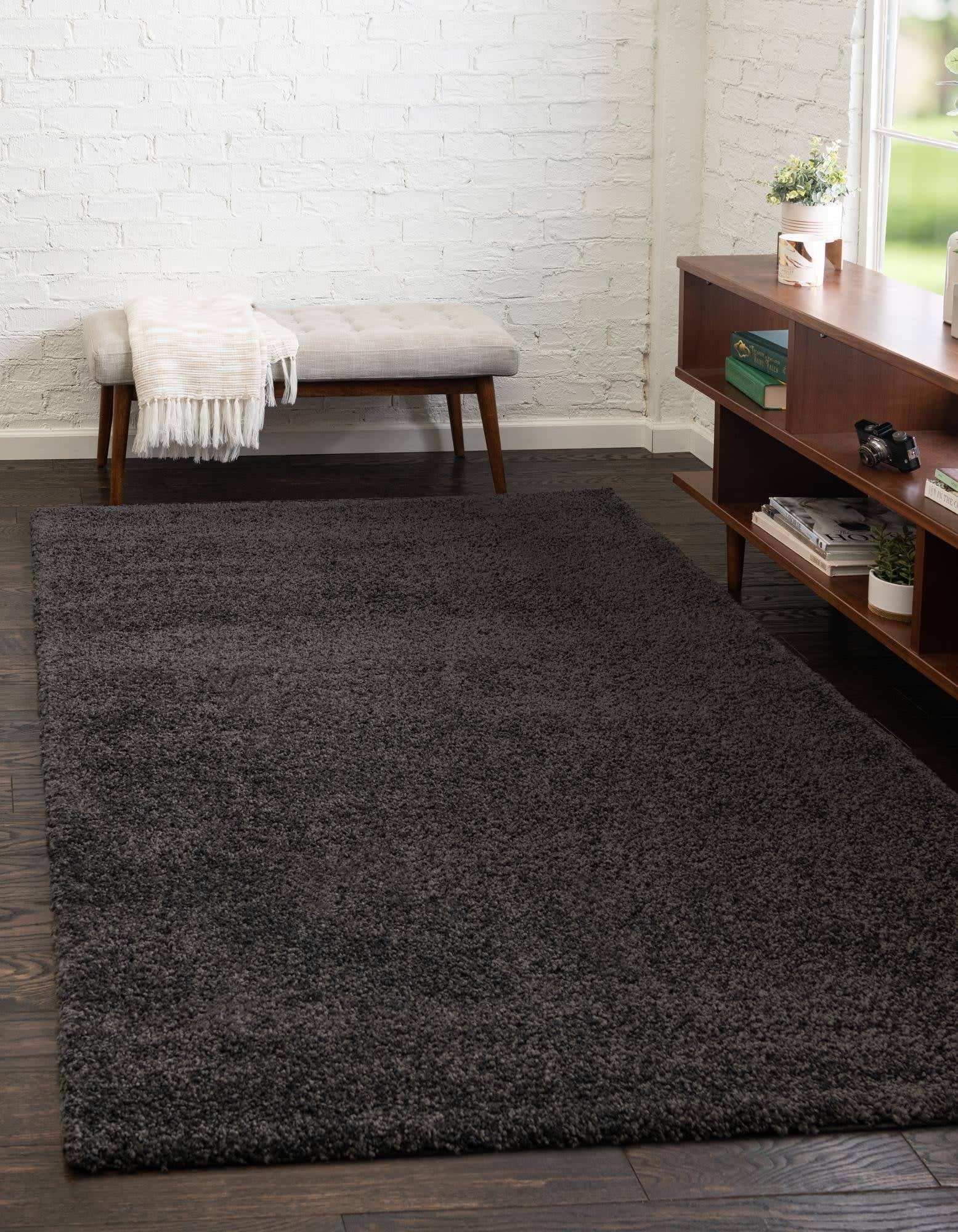 Unique Loom 10' 0 x 13' 0 Solo Calabasas Charcoal Area Rug