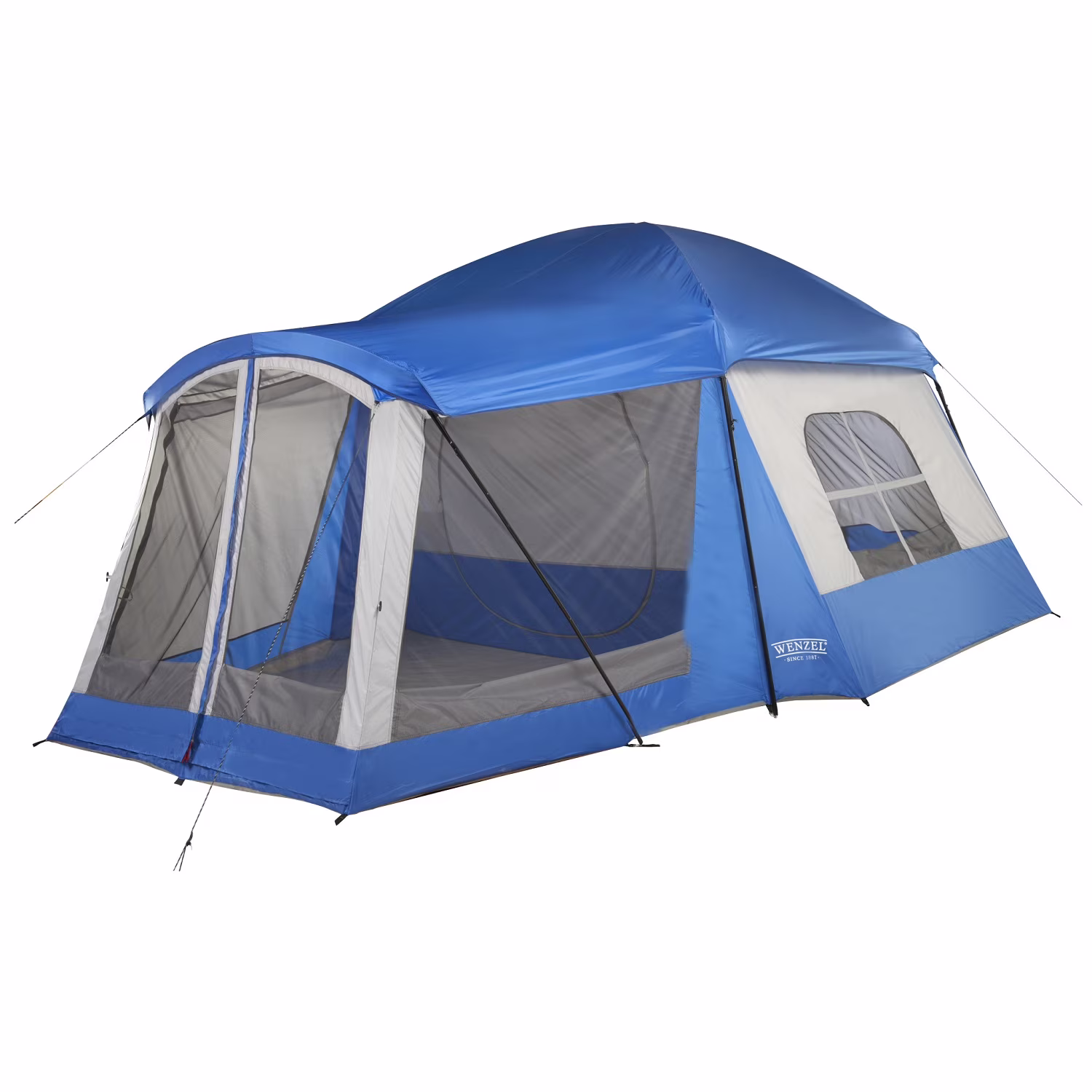 Klondike 8-Person Cabin Tent, 16'x11'(Blue)
