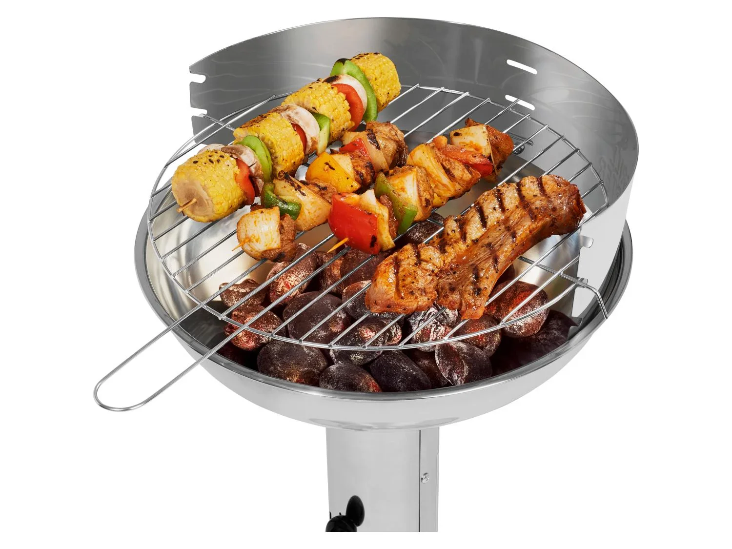 GRILLMEISTER Barbecue  colonne au charbon de bois,  36,5 cm