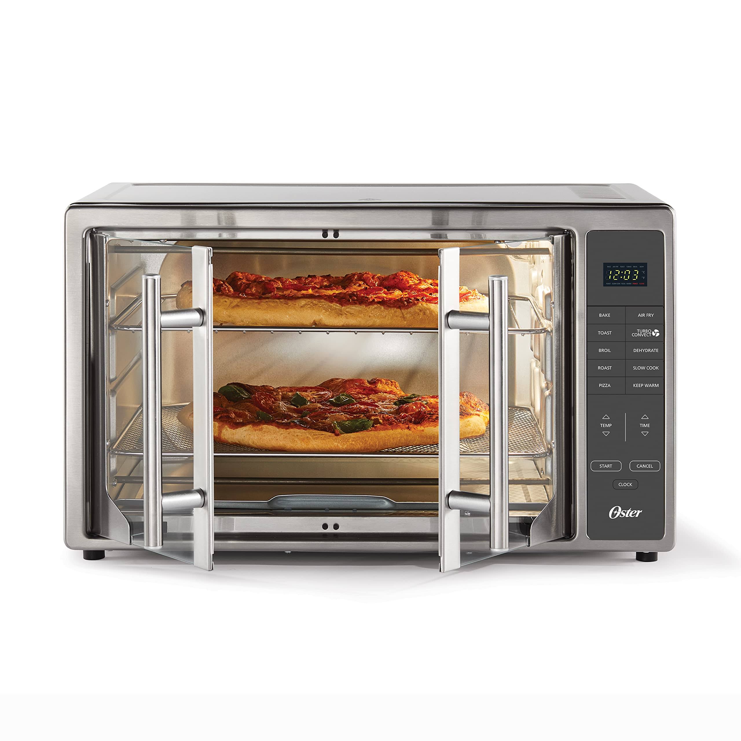 Oster Air Fryer Oven, 10-in-1 Countertop Toaster Oven, XL Fits 2 16