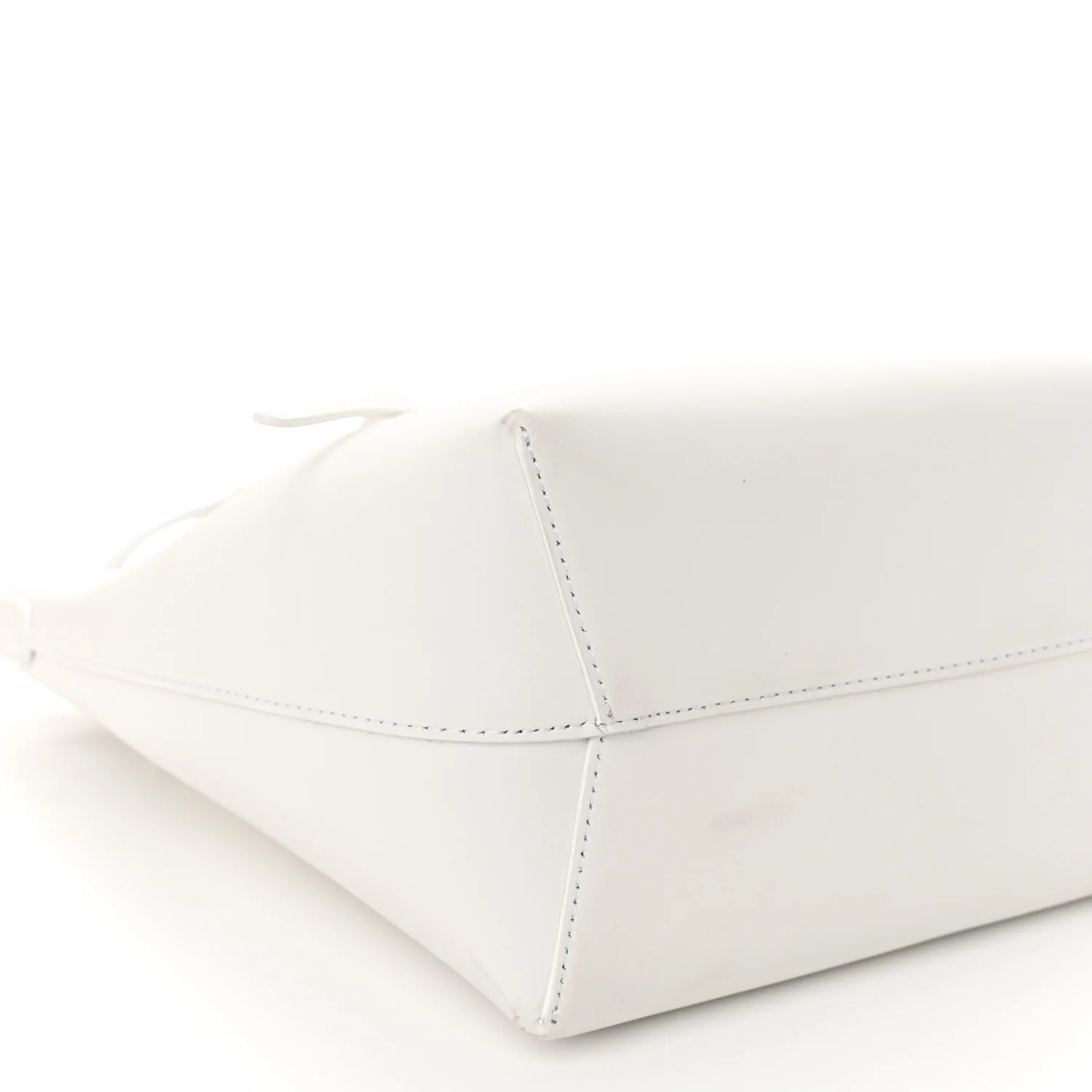Calfskin Mini Bucket Bag White