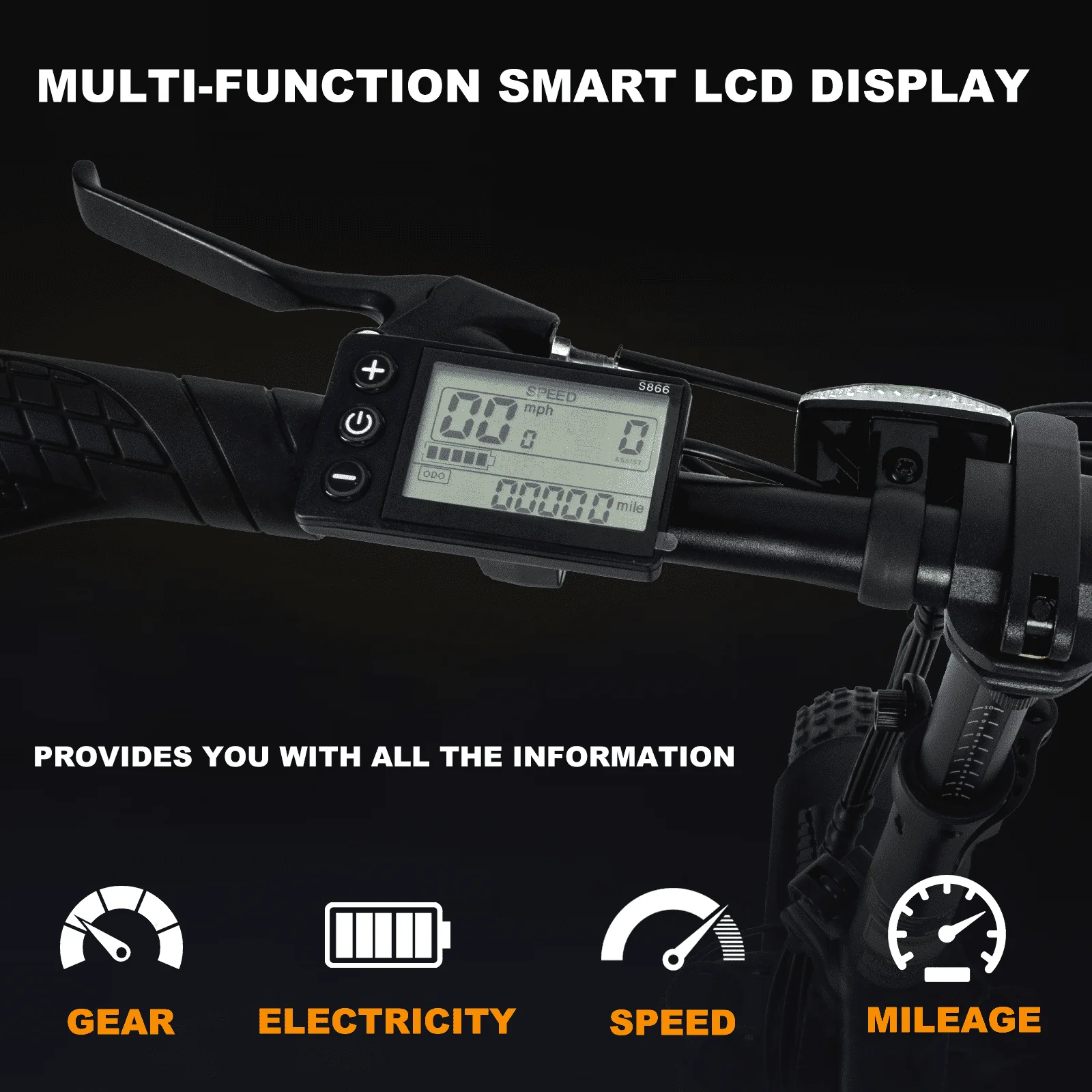 COLORWAY 750W Electric Bike for Adults , 20X4 0" Electric Bicycles with 36V/12AH Removable Battery E Bikes Image 6