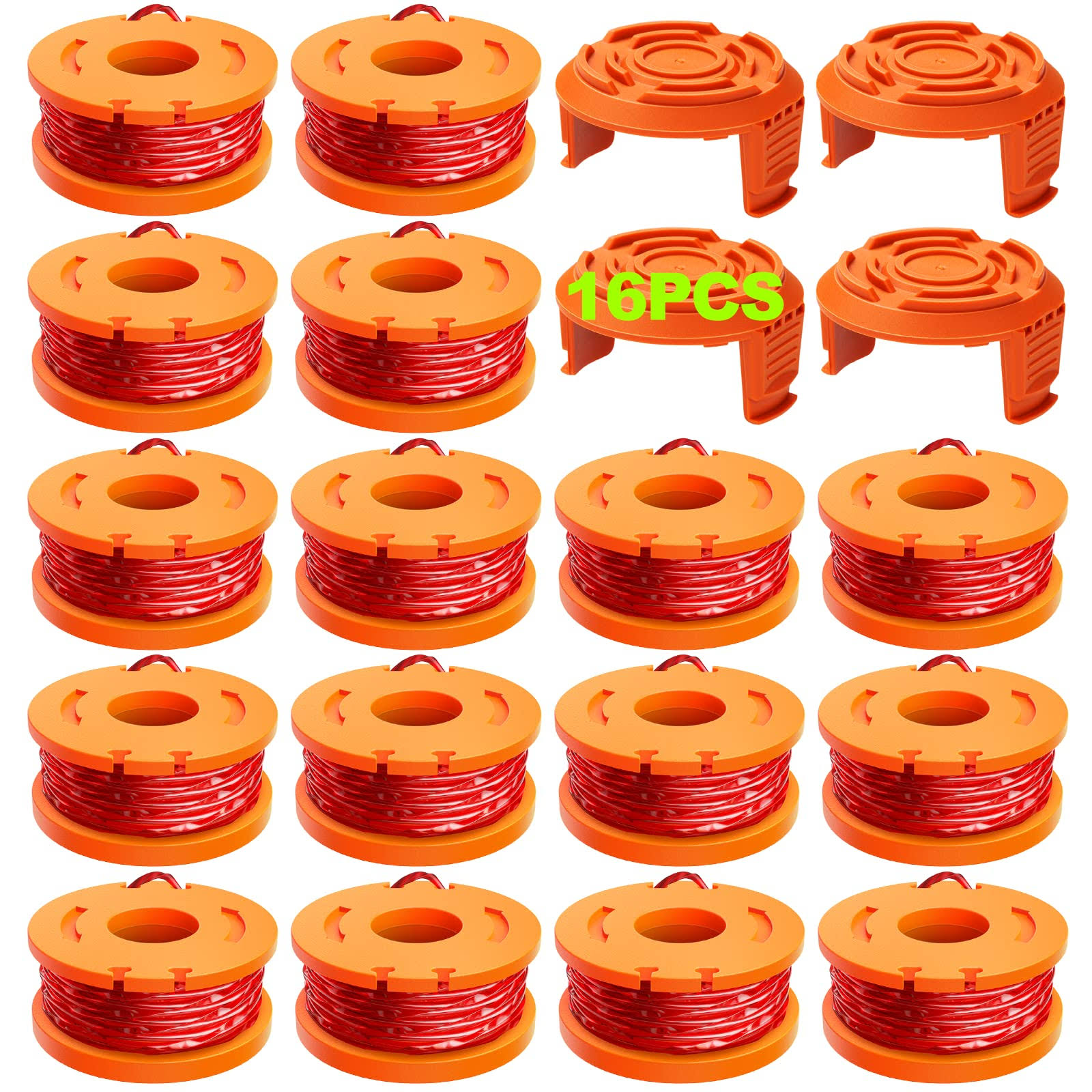 YWTESCH 20 Pack Trimmer Spool Line for Worx,(WA0010)Replacement Trimmer Spool Line for Worx,Trimmer Line Refills 0.065 inch for Worx,Suitable for Worx