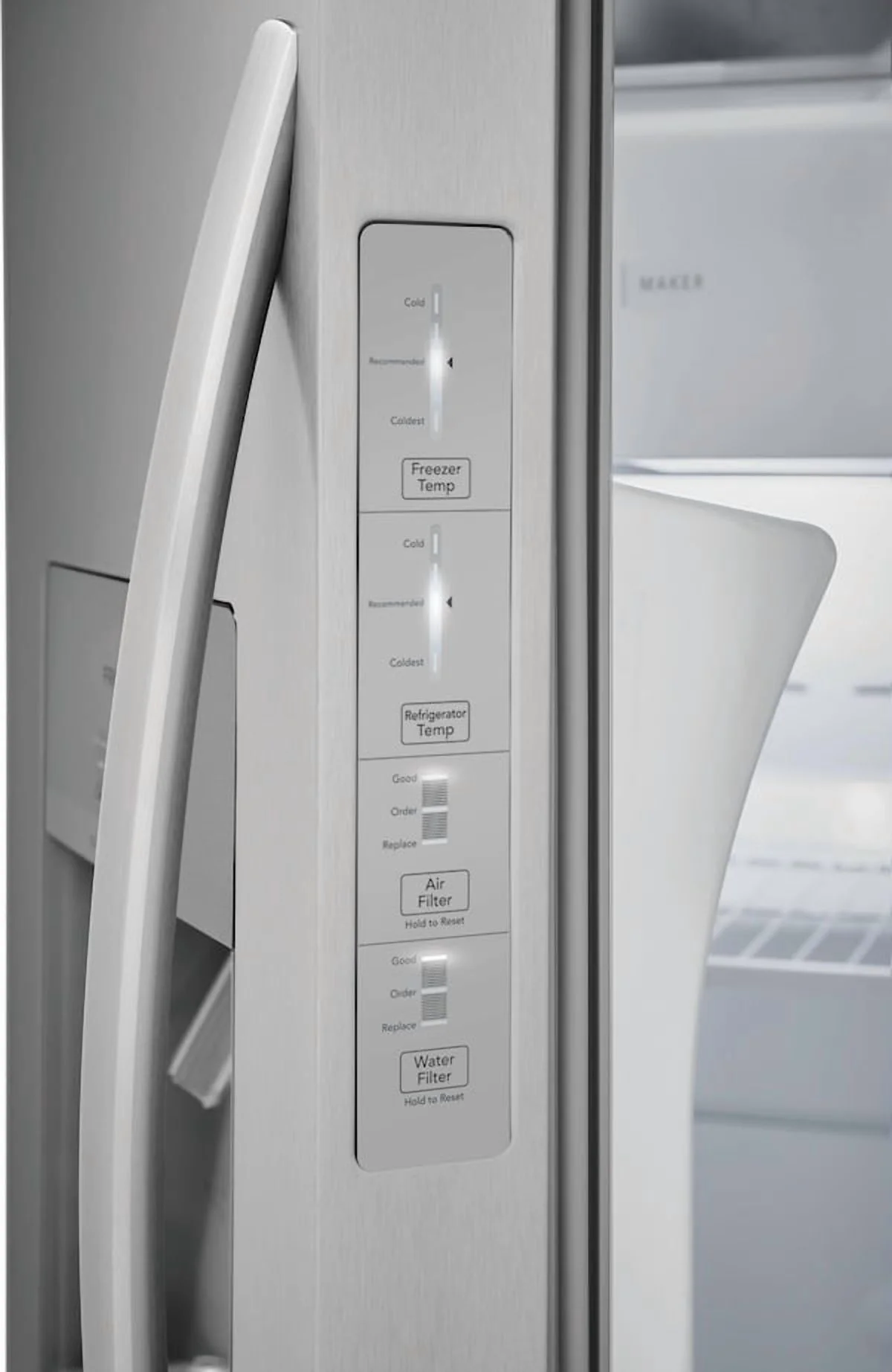 FRSS2623AS 26 Cu. Ft. 36" Standard Depth Side-by-Side Refrigerator, Energy Star Certified, Stainless Steel(Stainless Steel) - Image 9