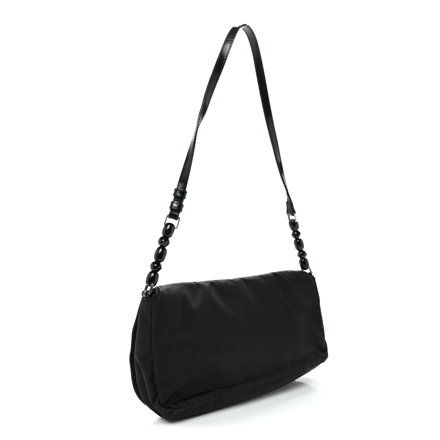 Nylon Malice Shoulder Bag Black