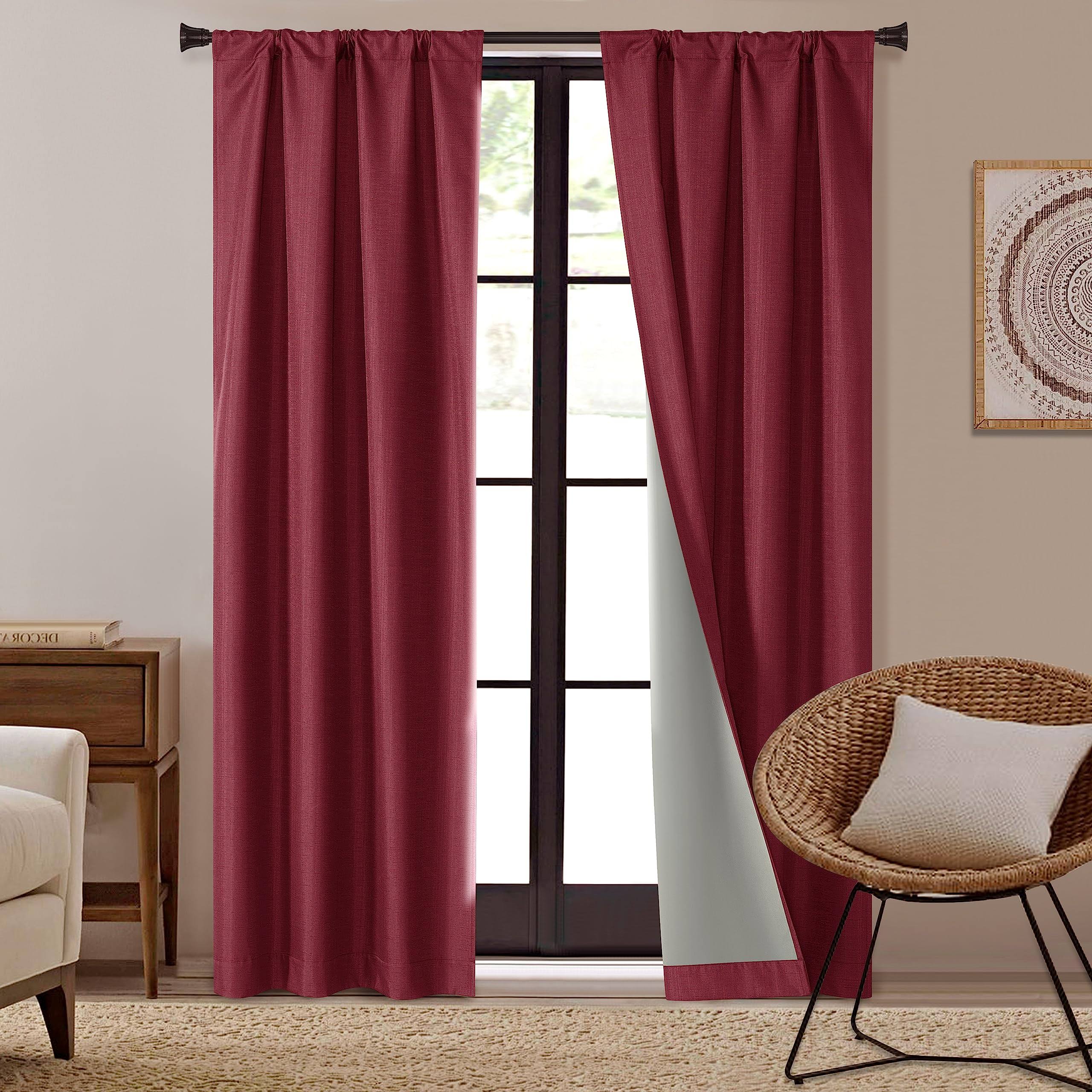 Dearfoams Energy Efficient Total Blackout Curtain Window Panel Set of 2, 37