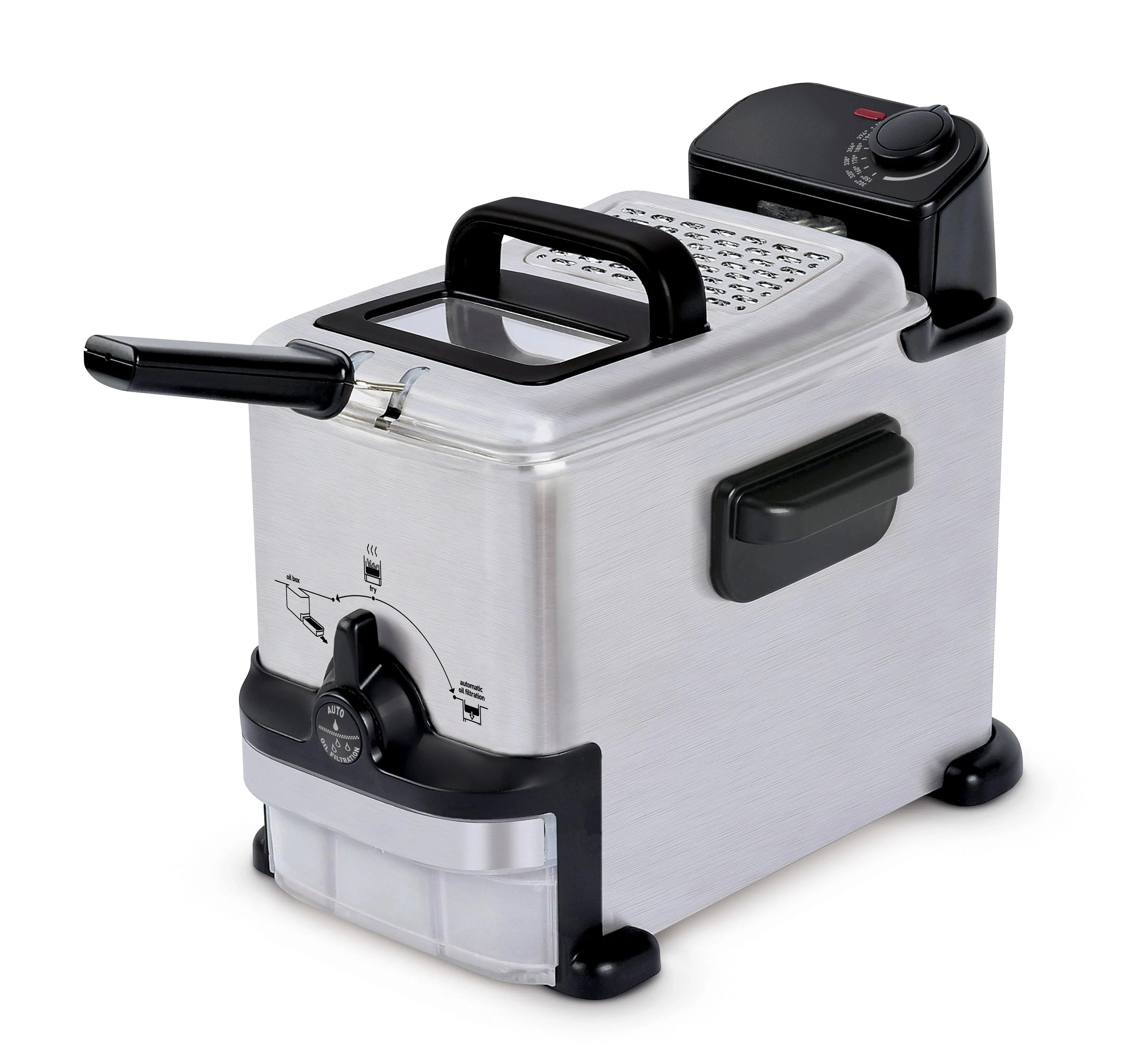 Stainless Steel 1.8 Liter Clean Deep Fryer
