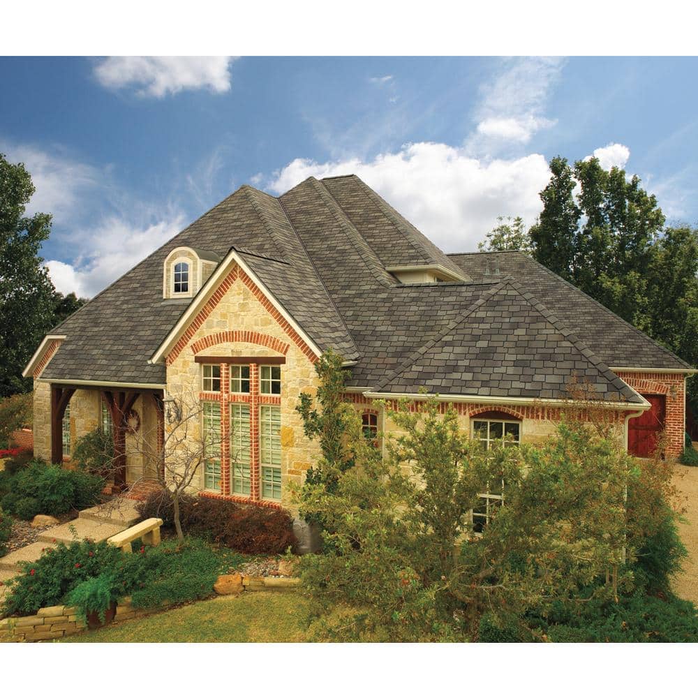 GAF Woodland Cedarwood Abbey Designer Laminated Architectural Asphalt Shingles Bundle (25 sq. ft., 14-Piece, 17 in. x 40 in.)