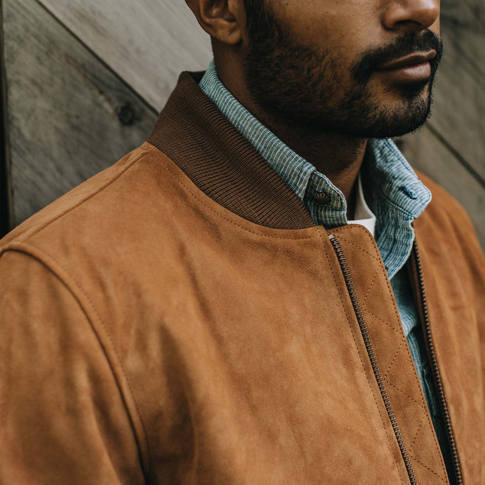 Le blouson aviateur en daim Sierra