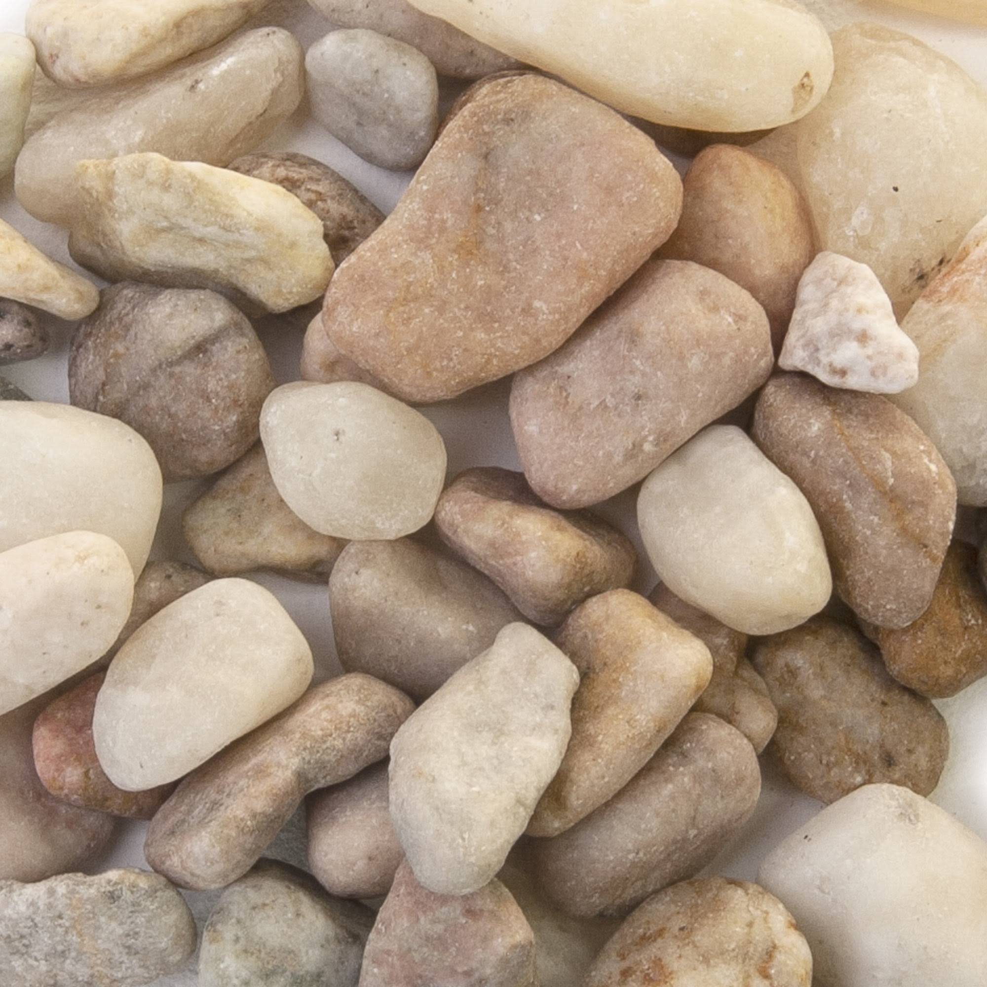 Akasha 16 oz. Decorative Rocks, Peach, Size: Assorted, Beige