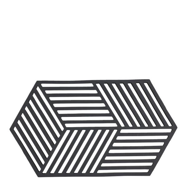 Hexagon bordskåner 24 cm black
