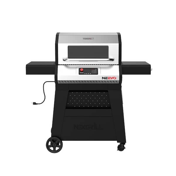720 Propane Gas Digital Smart Grill in Black with Stainless Steel Front Panel and Lid
