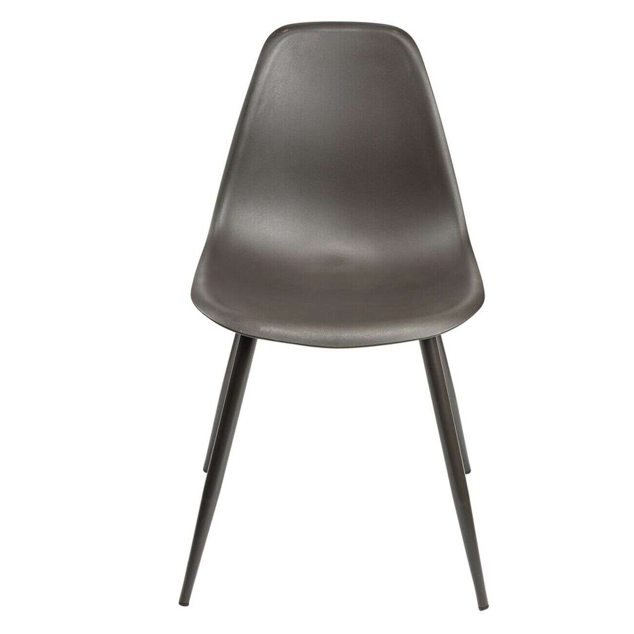 Chaise First assise polypropylène pieds métal noire L42,5xP50xH78,5cm