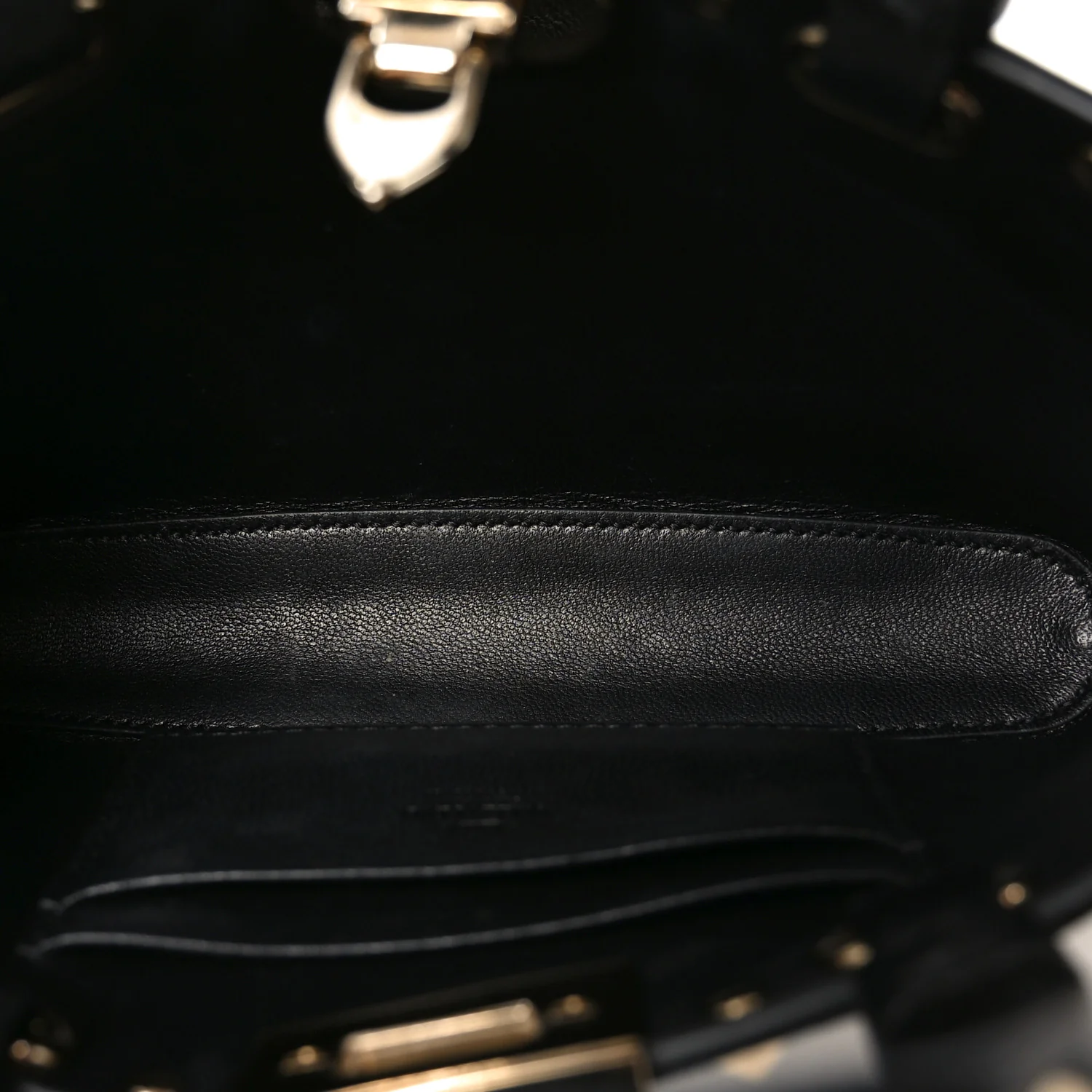 Grainy Calfskin Mini Rockstud Shopping Bag Black