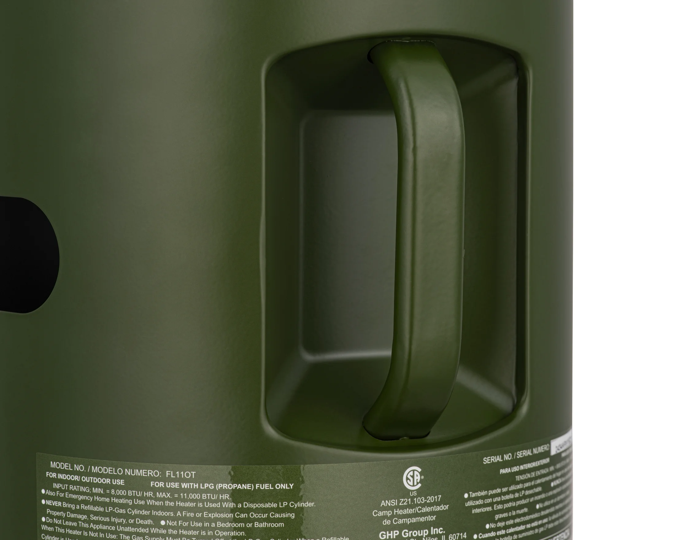 360�� Propane Portable Indoor/Outdoor Heater, Green - Image 5