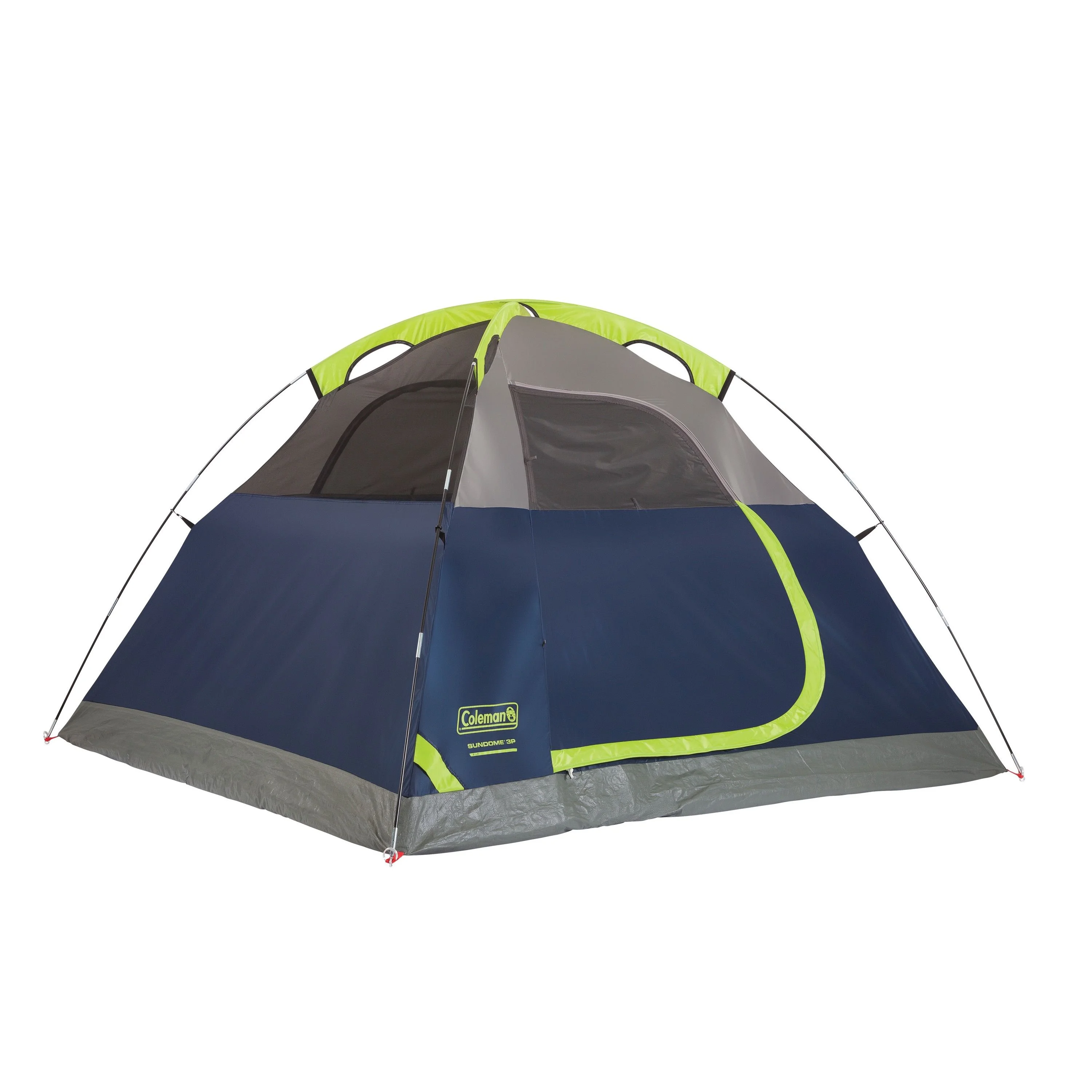 Coleman Sundome 4 - Person Camping Tent, 1 Room, Blue