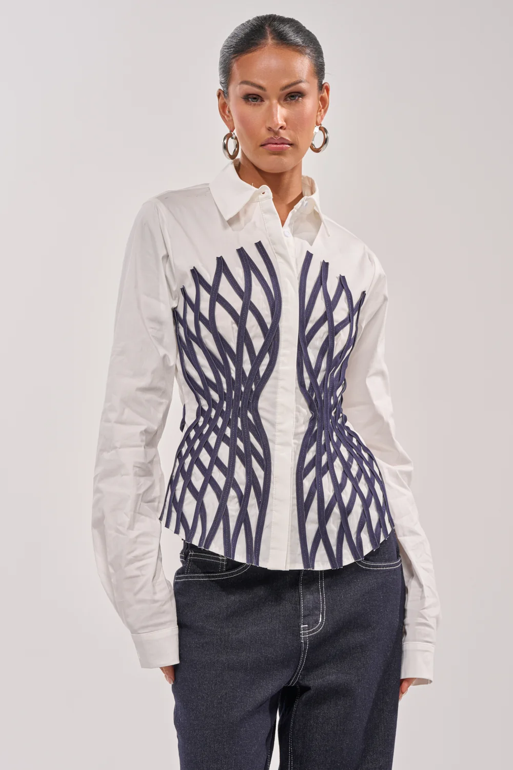 ON A NEW LEVEL POPLIN BUTTON DOWN - Akira Store