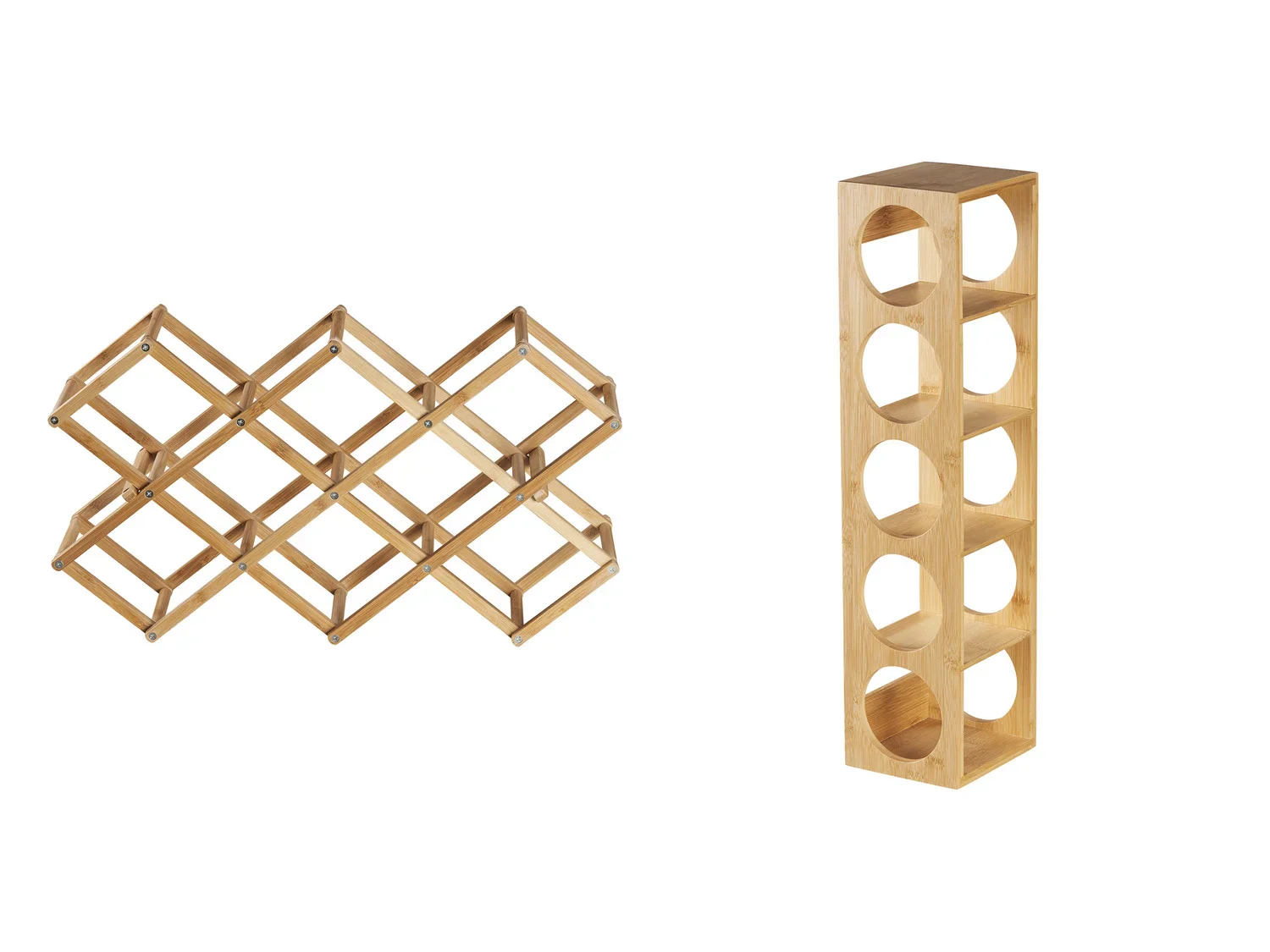 LIVARNO home Casier  vins en bambou, stockage horizontal