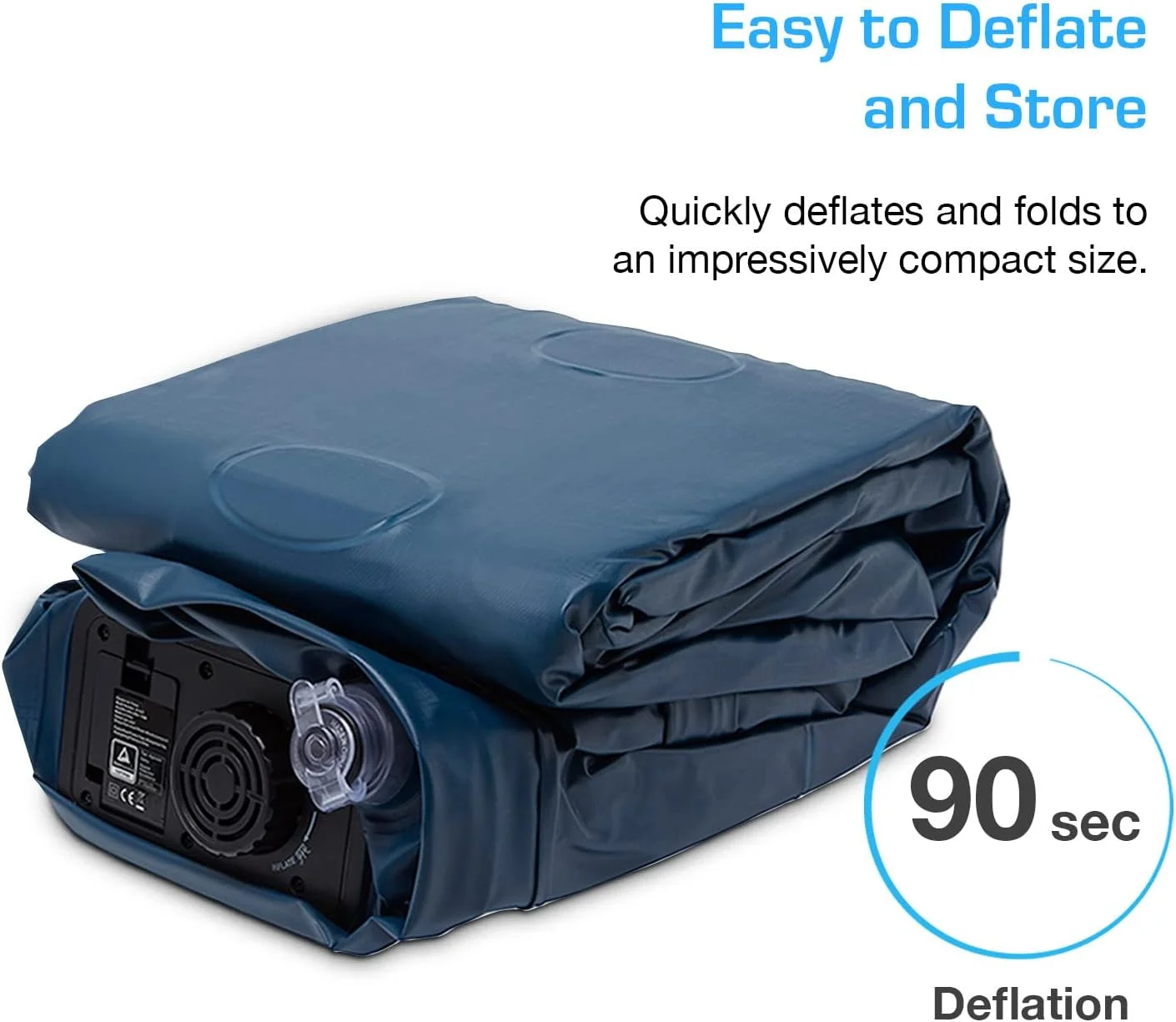 Active Era 18 in Twin Air Mattress, Air Bed with Built in Pump & Raised Pillow