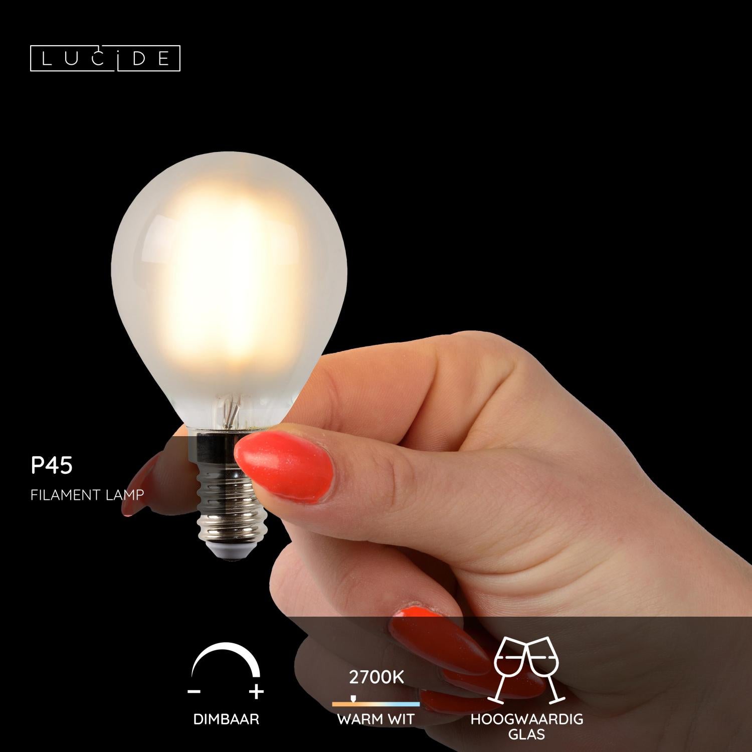 Lucide P45 Filament lamp - mat (set van 3)