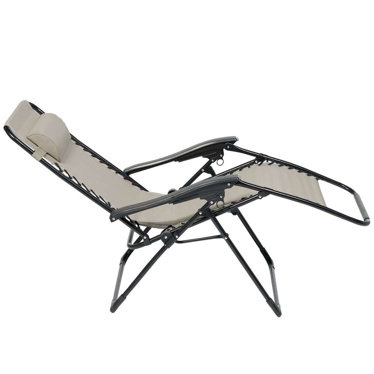 Fauteuil relax inclinable avec têtière bleu