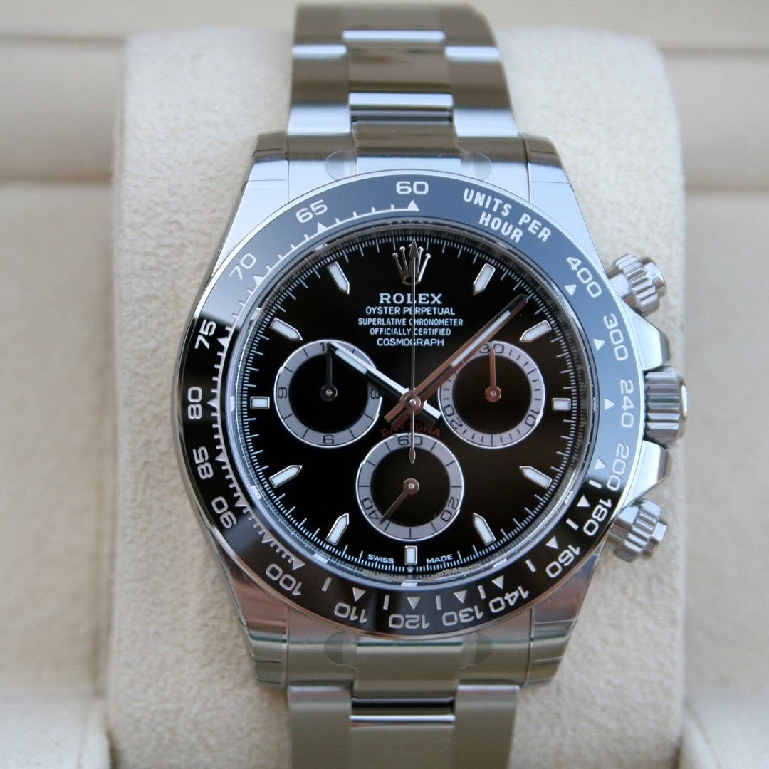 [Super Clone]Rolex Daytona 40mm Stainless Steel Black Dial  m126500ln-0002
