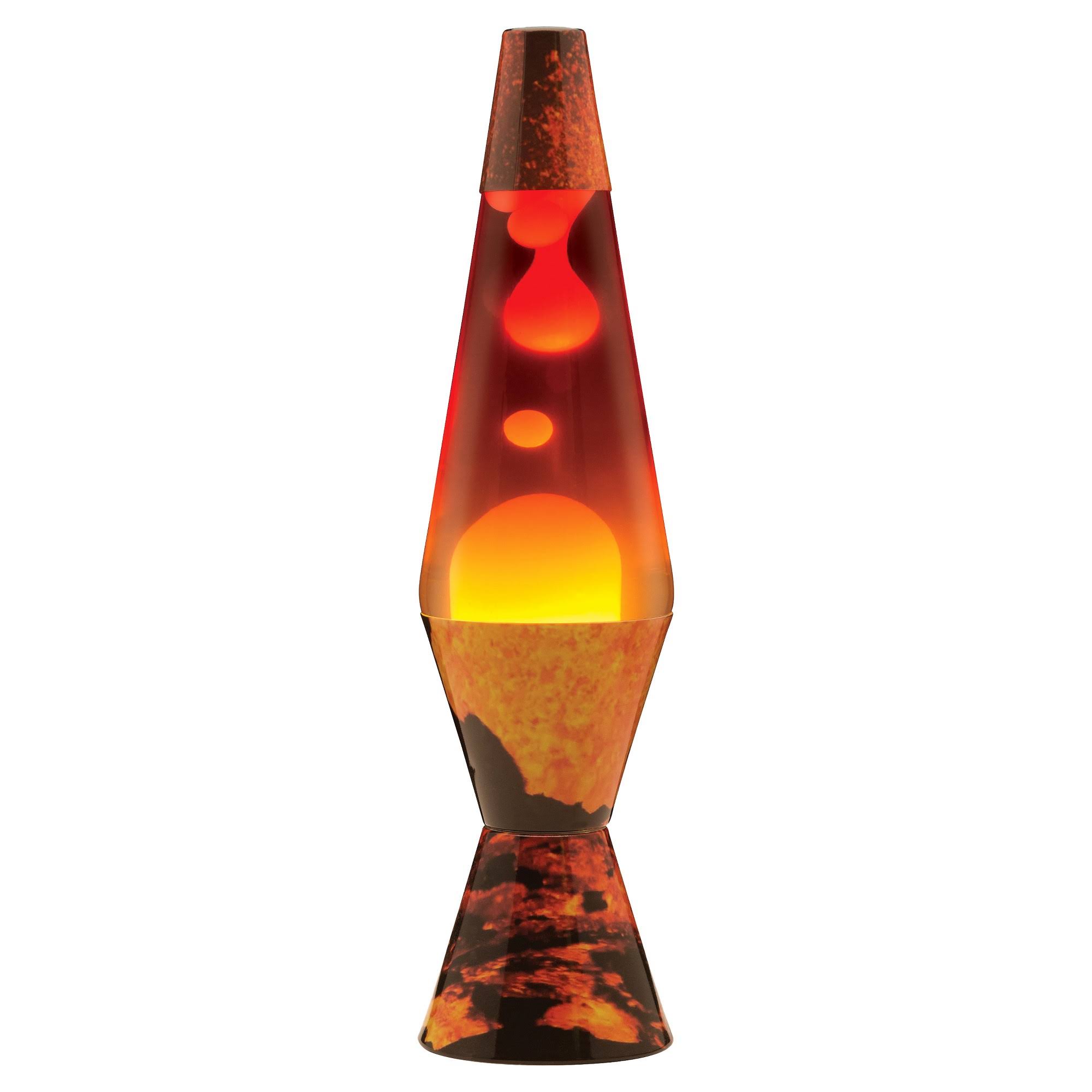 Lava Lite 2149 Colormax Volcano Print Lava Lamp, Orange