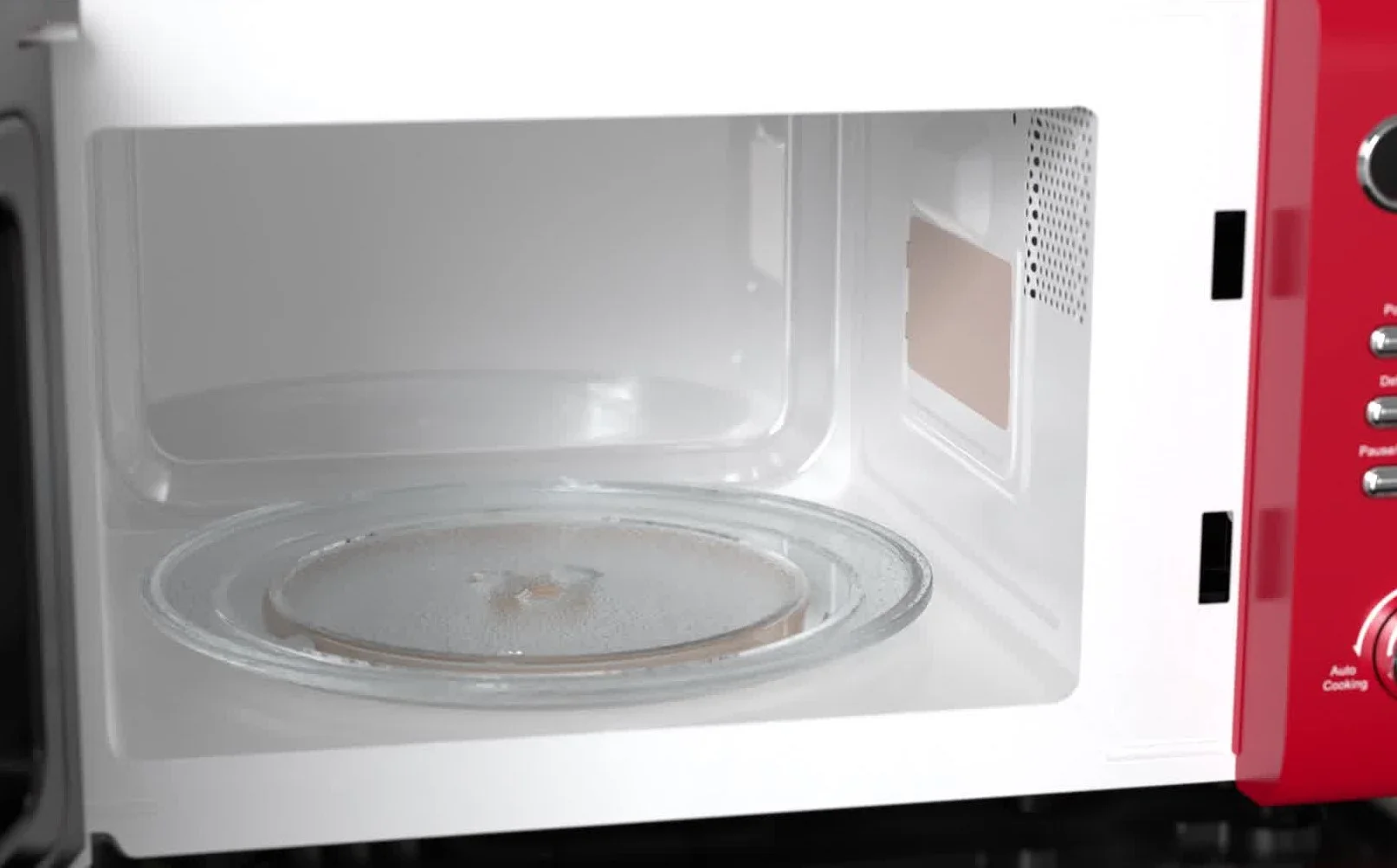 0.7 Cu Ft, 700W Red Retro Countertop Microwave Oven, MWR7020RD - Image 4