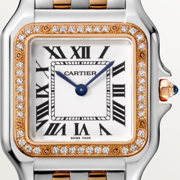 [Super Clone]PANTHERE Rose Gold Mix Diamond 30mm
