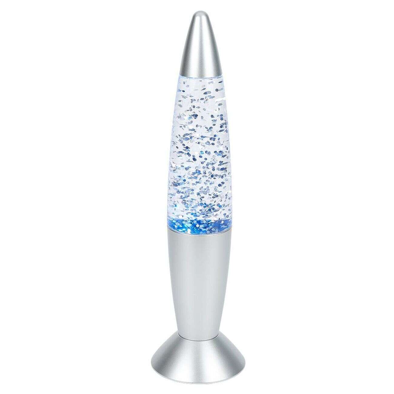 Lampe à paillettes changement de couleur Ø9xH35cm doré