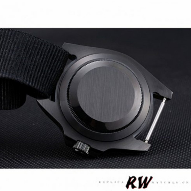 Rolex Submariner 622006 Black nylon strap Black Dial 40mm Mens Replica Watch