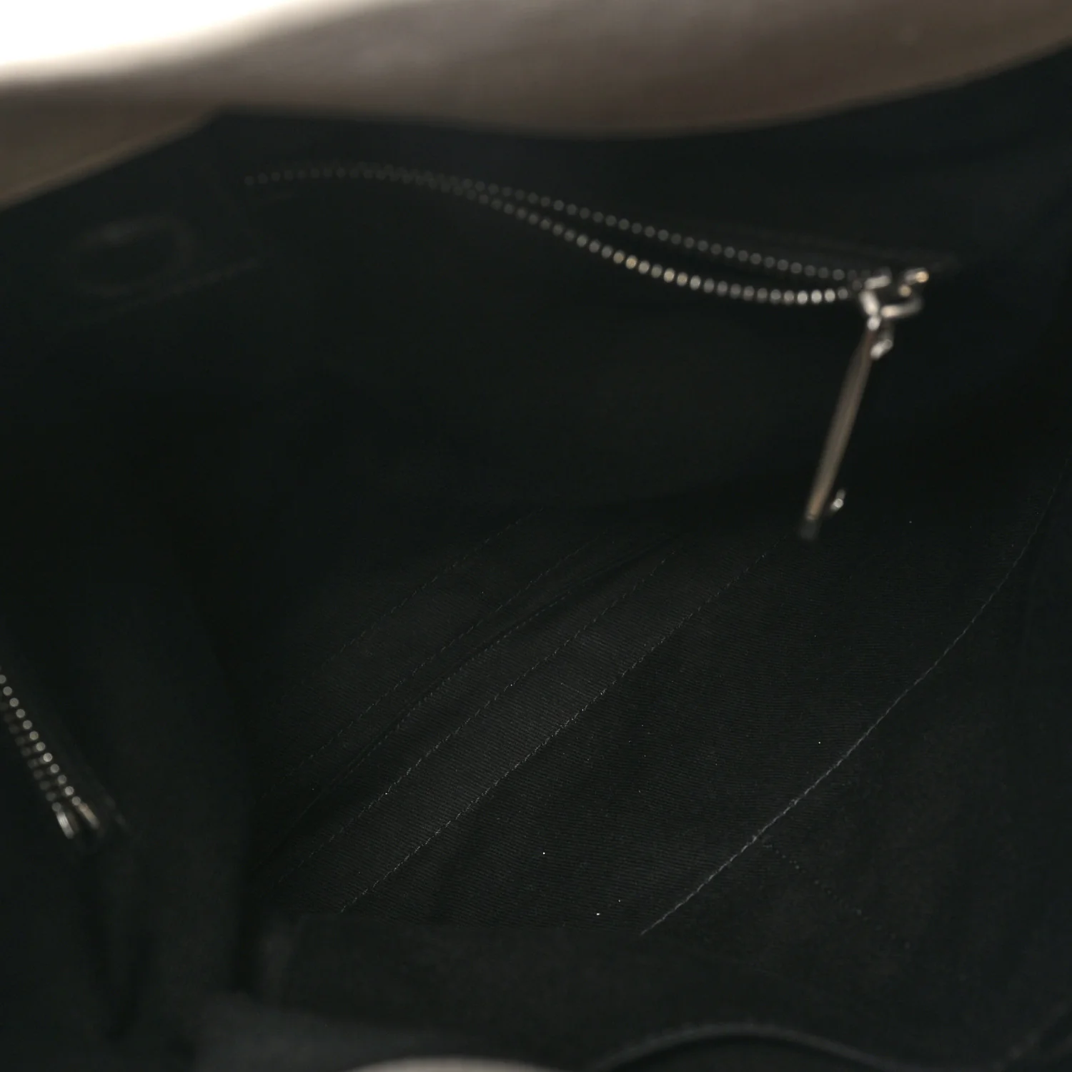 Calfskin Cut Out Large Shoulder Bag Black Natural