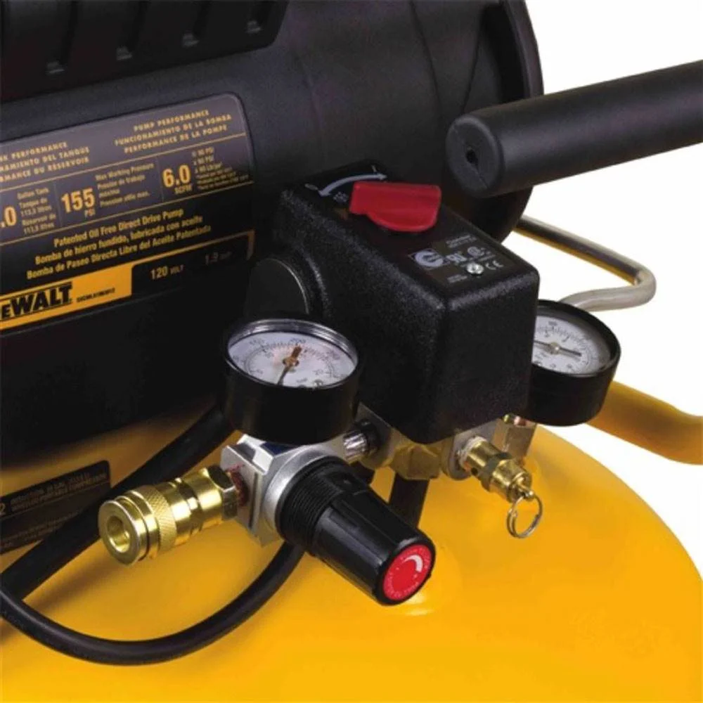 Portable 30 Gallon Oil Free Electric Motor Vertical Air Compressor Tank - Image 8