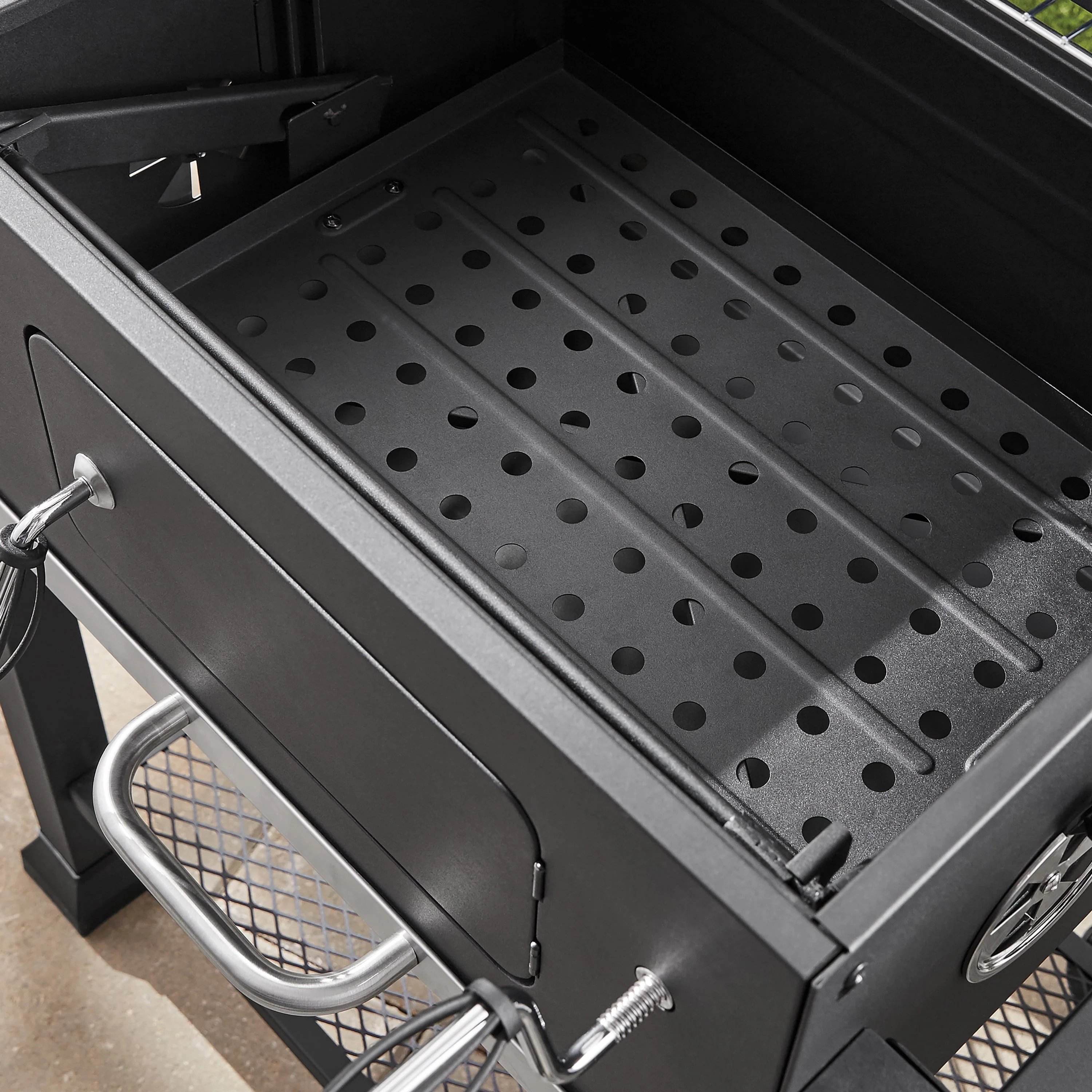 Grill Heavy Duty 24 Inch Charcoal Grill, Black Image 4
